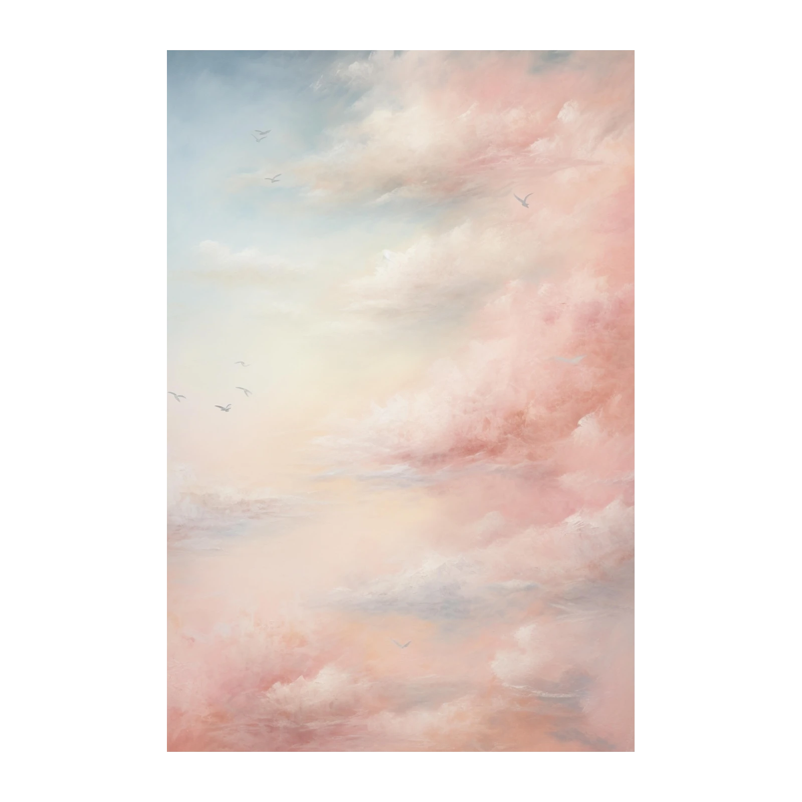 Dreamy Sky Birds Wall Art