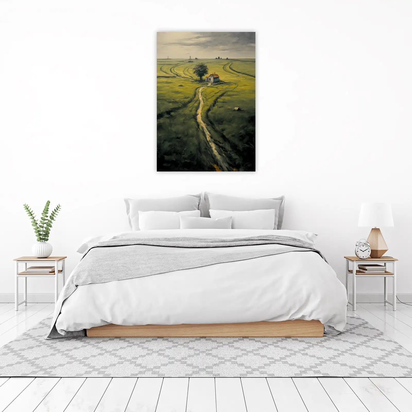 Serene Farmhouse Landscape Wall Art