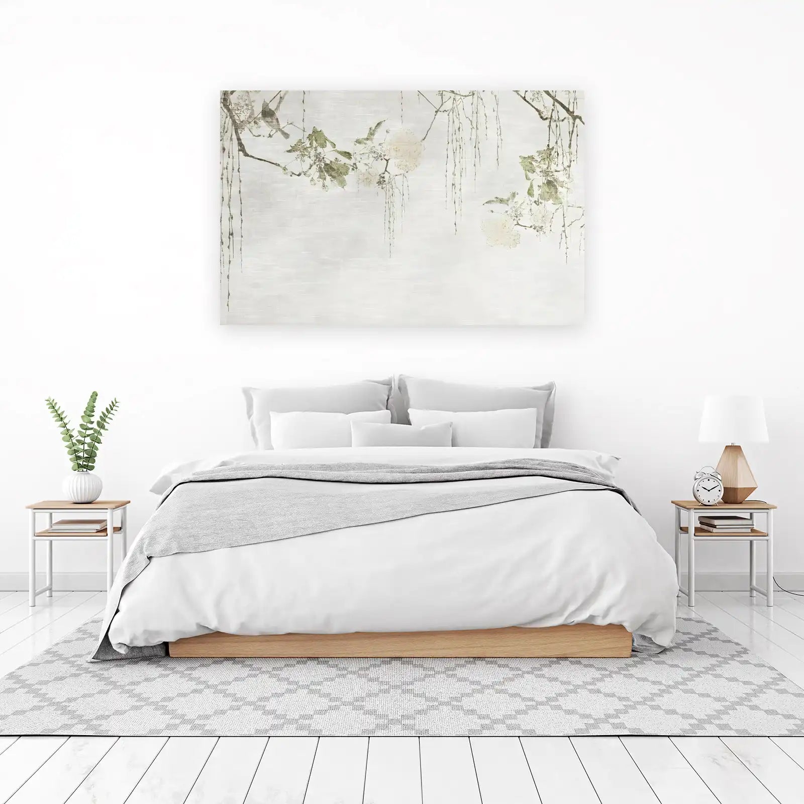 Serene Birds & Blossoms Wall Art