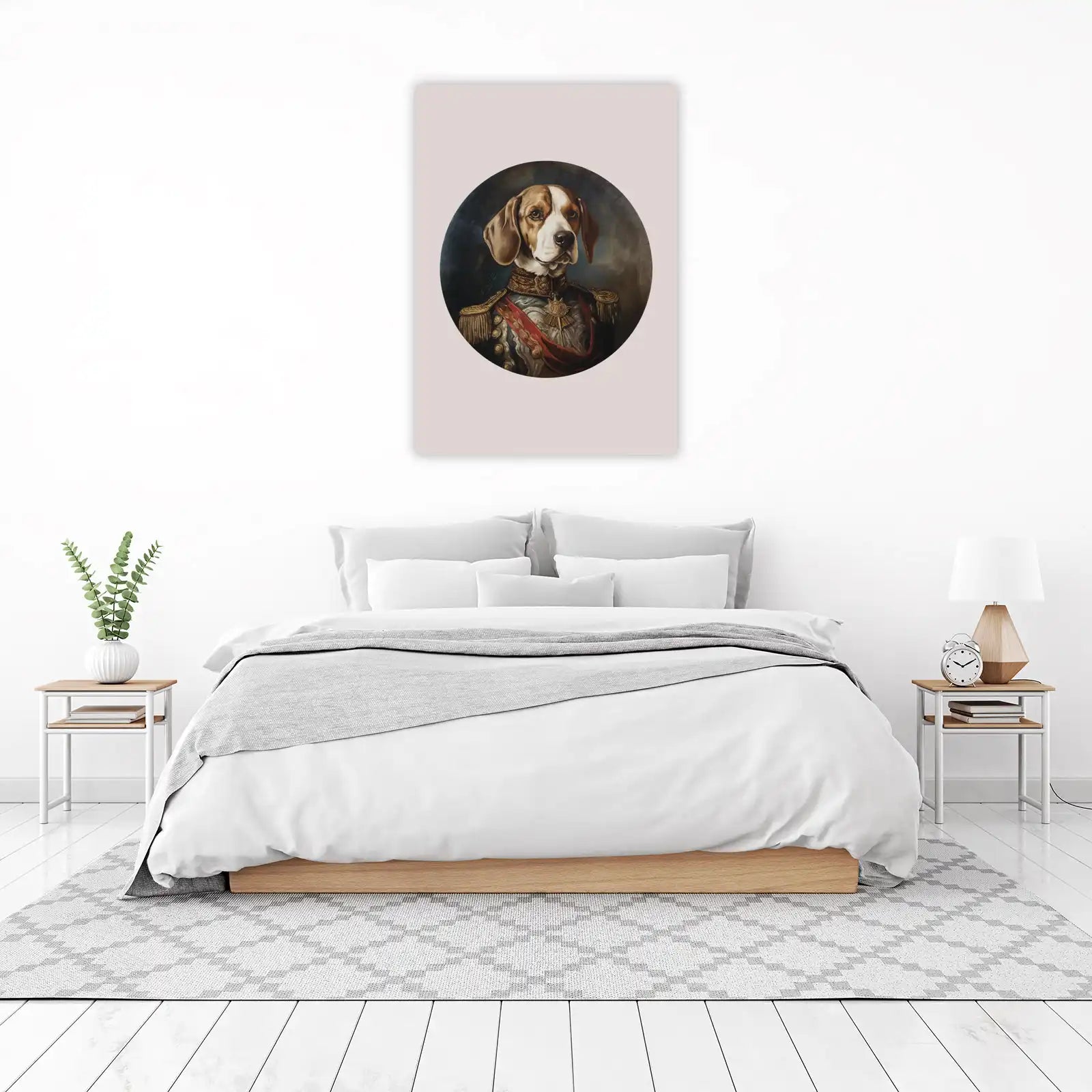 Regal Beagle Portrait - Majestic Dog Wall Art