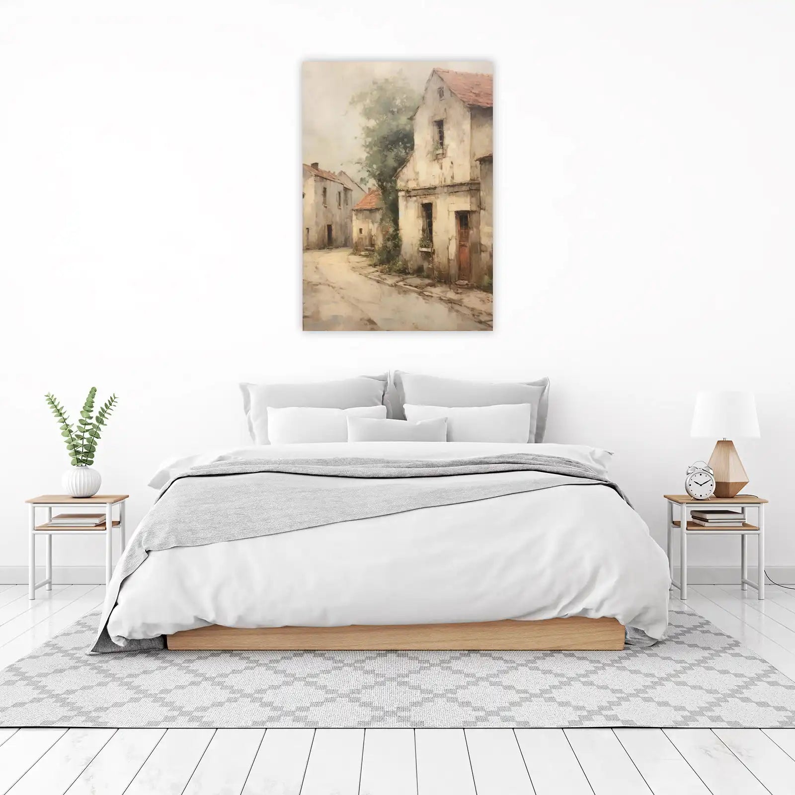 European Village Charm Landscape Wall Art