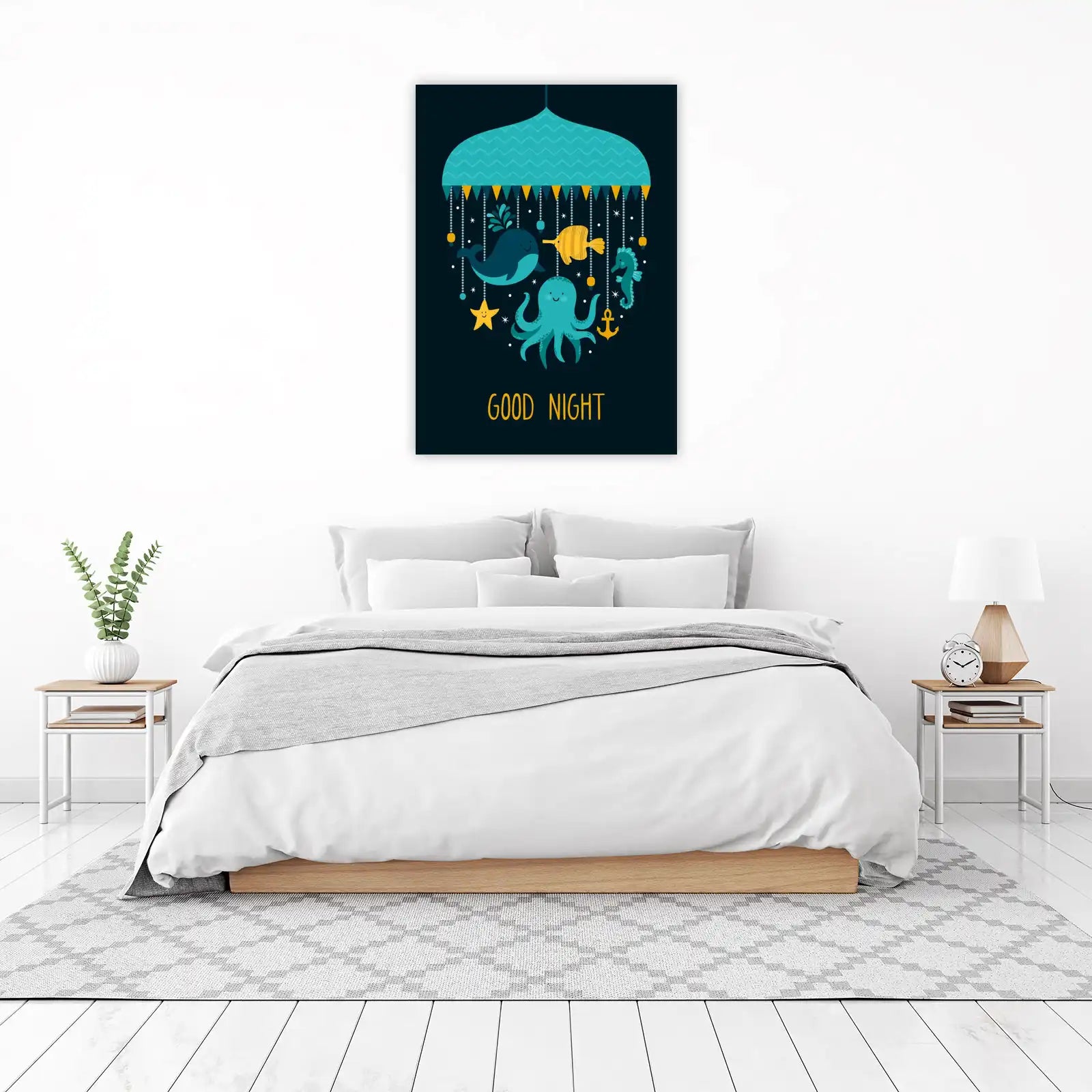 Ocean Friends Good Night Wall Art