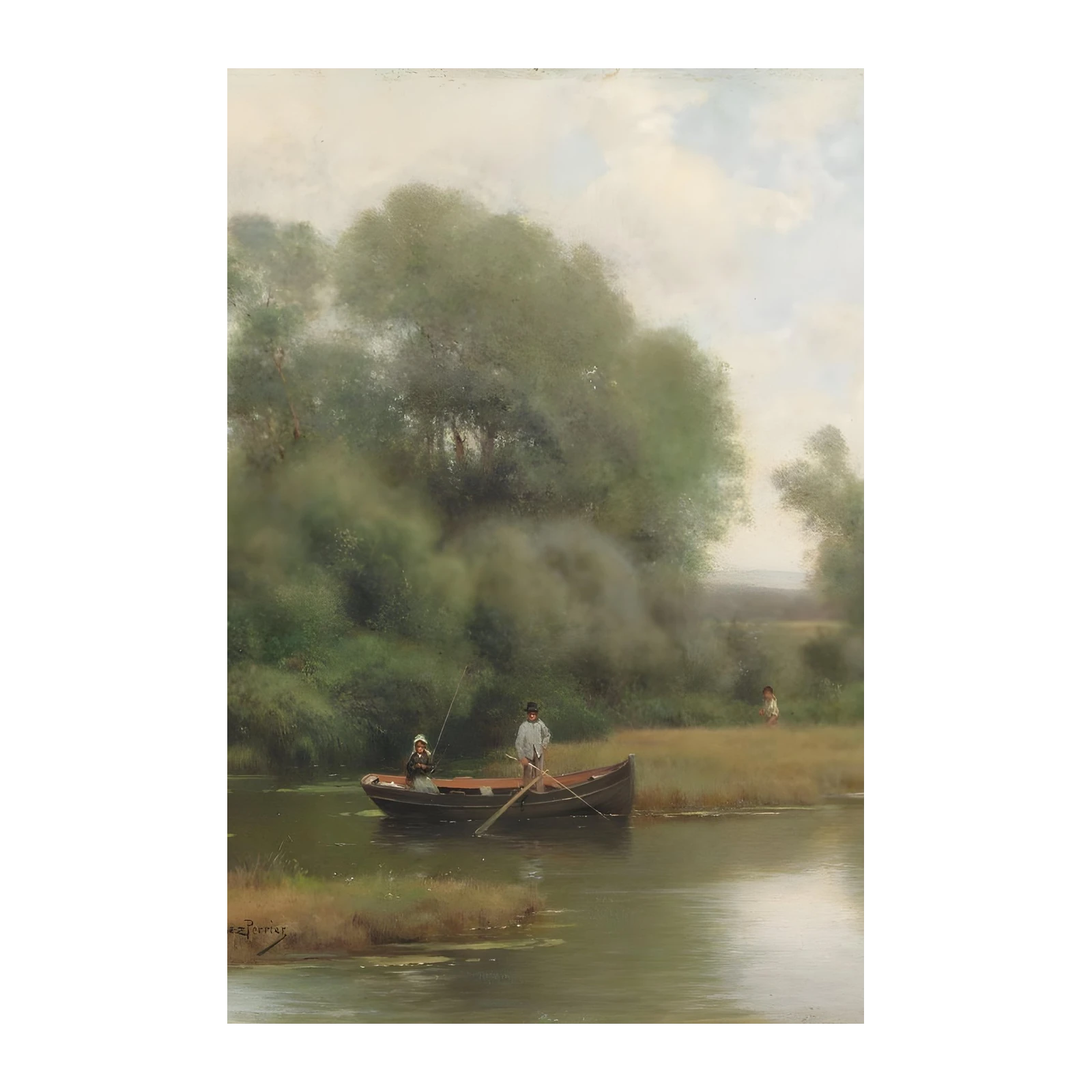 Serene Fishing Trip Wall Art