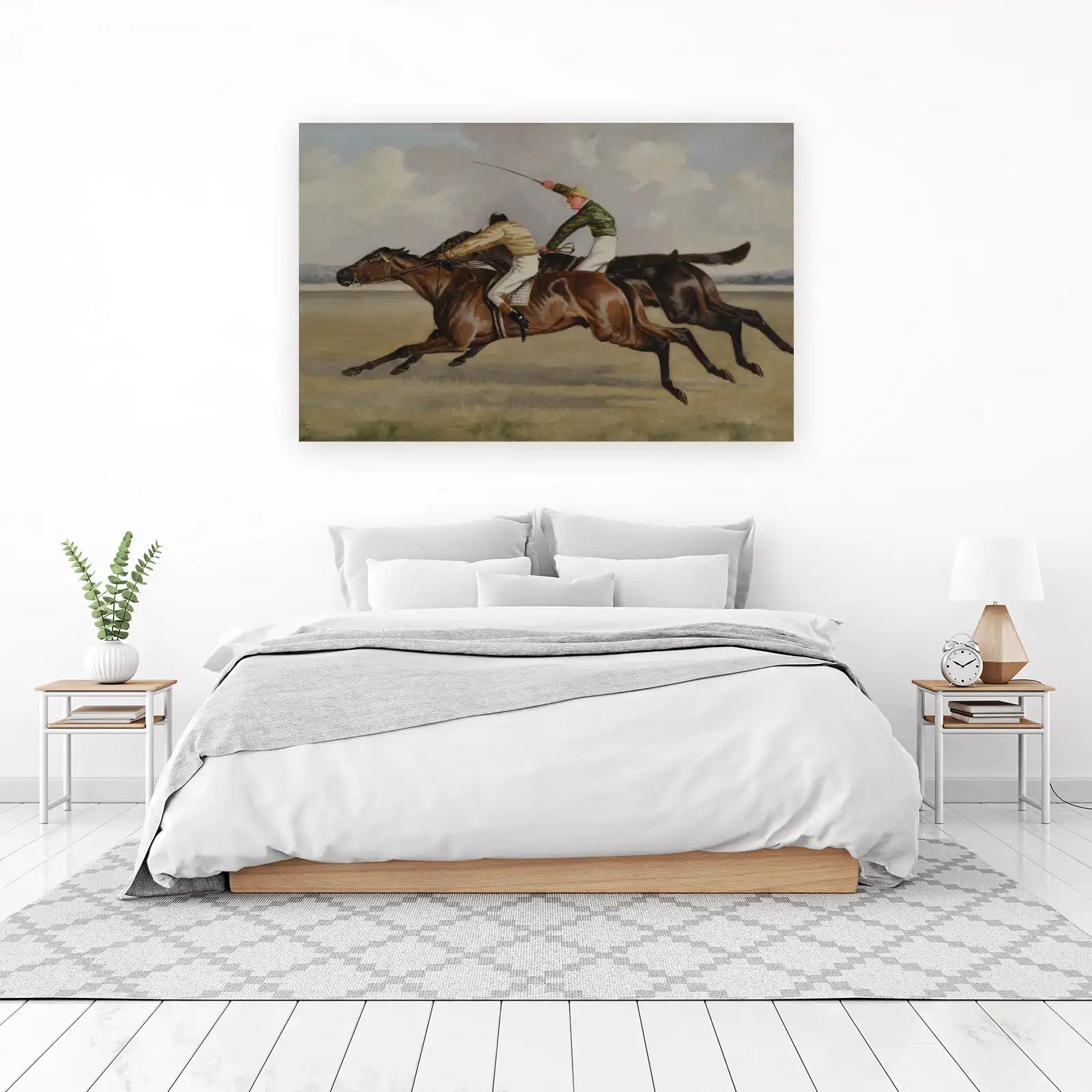 Dynamic Horse Race Jockeys Wall Art
