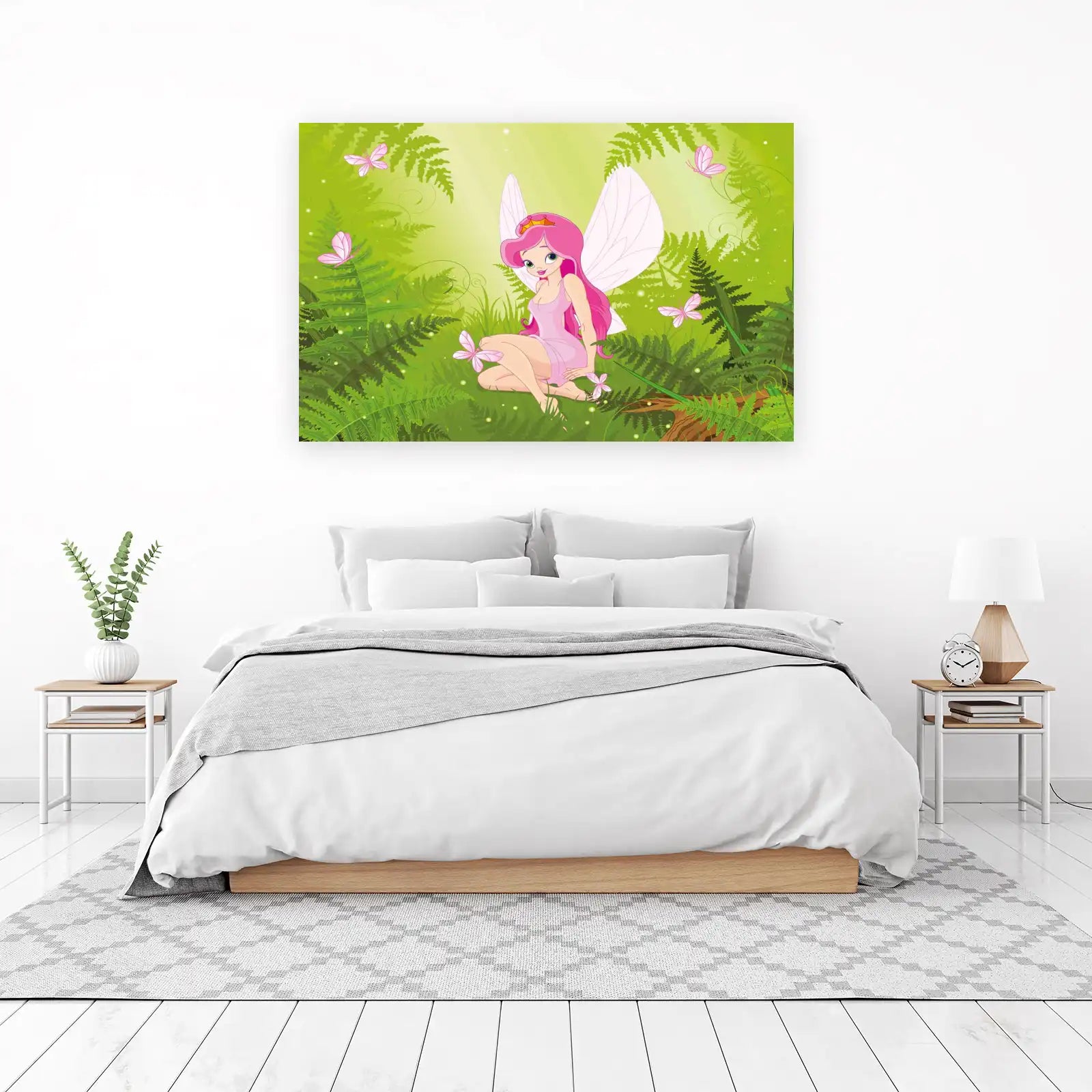 Enchanting Fairy in Forest Wall Art