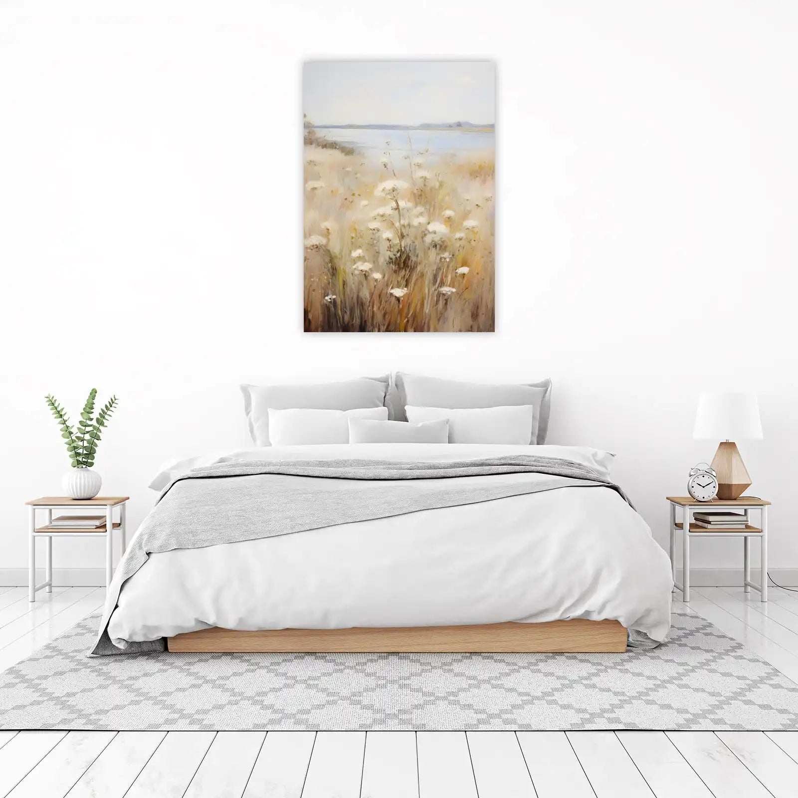 Serene Meadow Landscape Wall Art