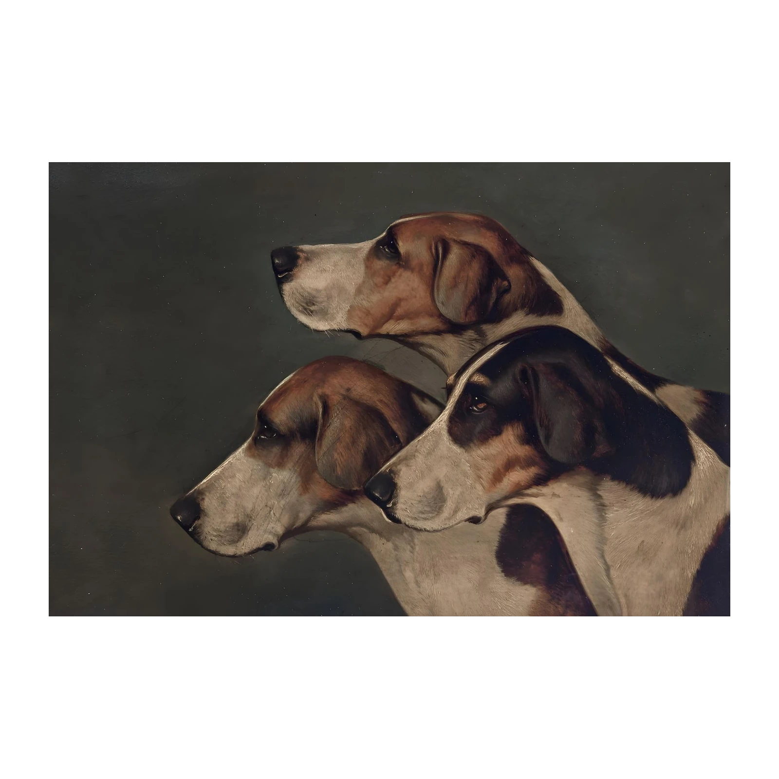 Regal Hound Trio Vintage Dog Art Wall Art
