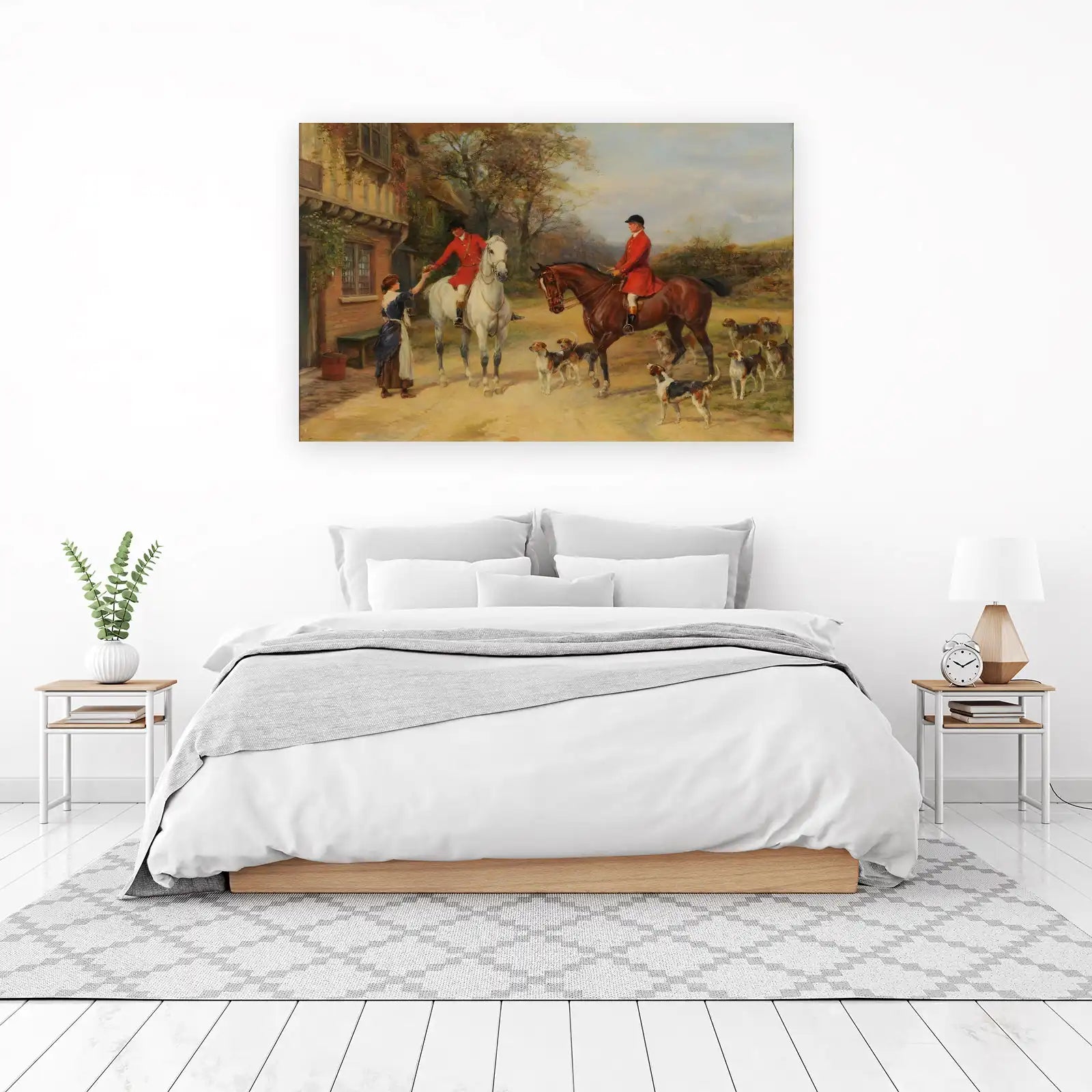 Equestrian Fox Hunt Scene Wall Art