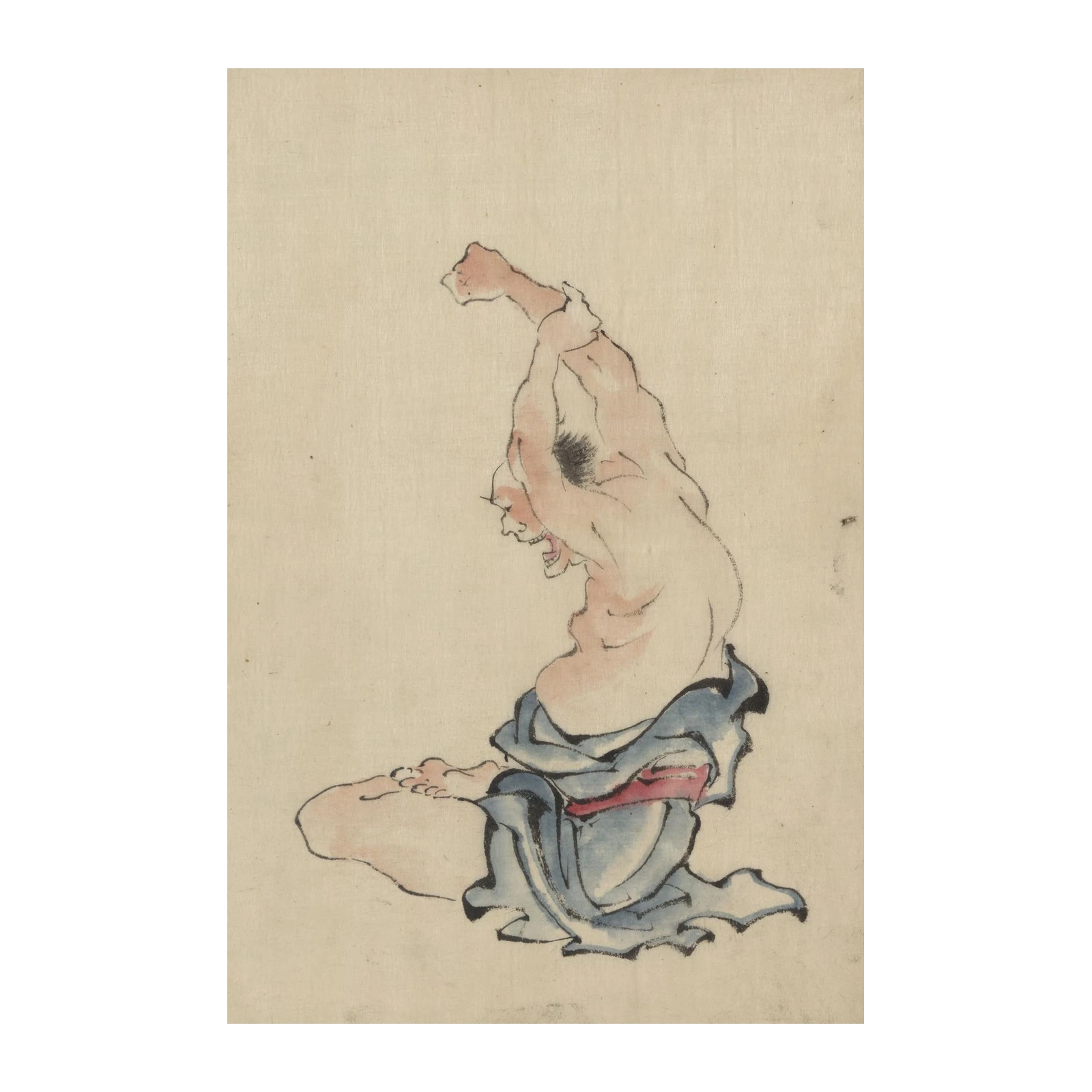 Bold Figure Japanese Art Wall Art
