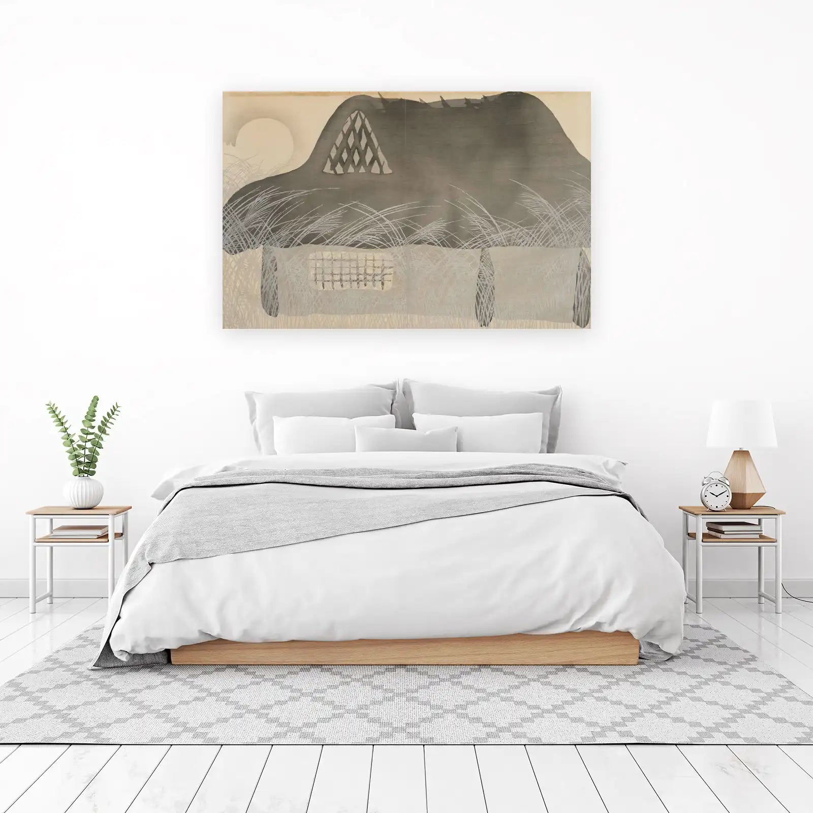 Tranquil Cottage Landscape Wall Art