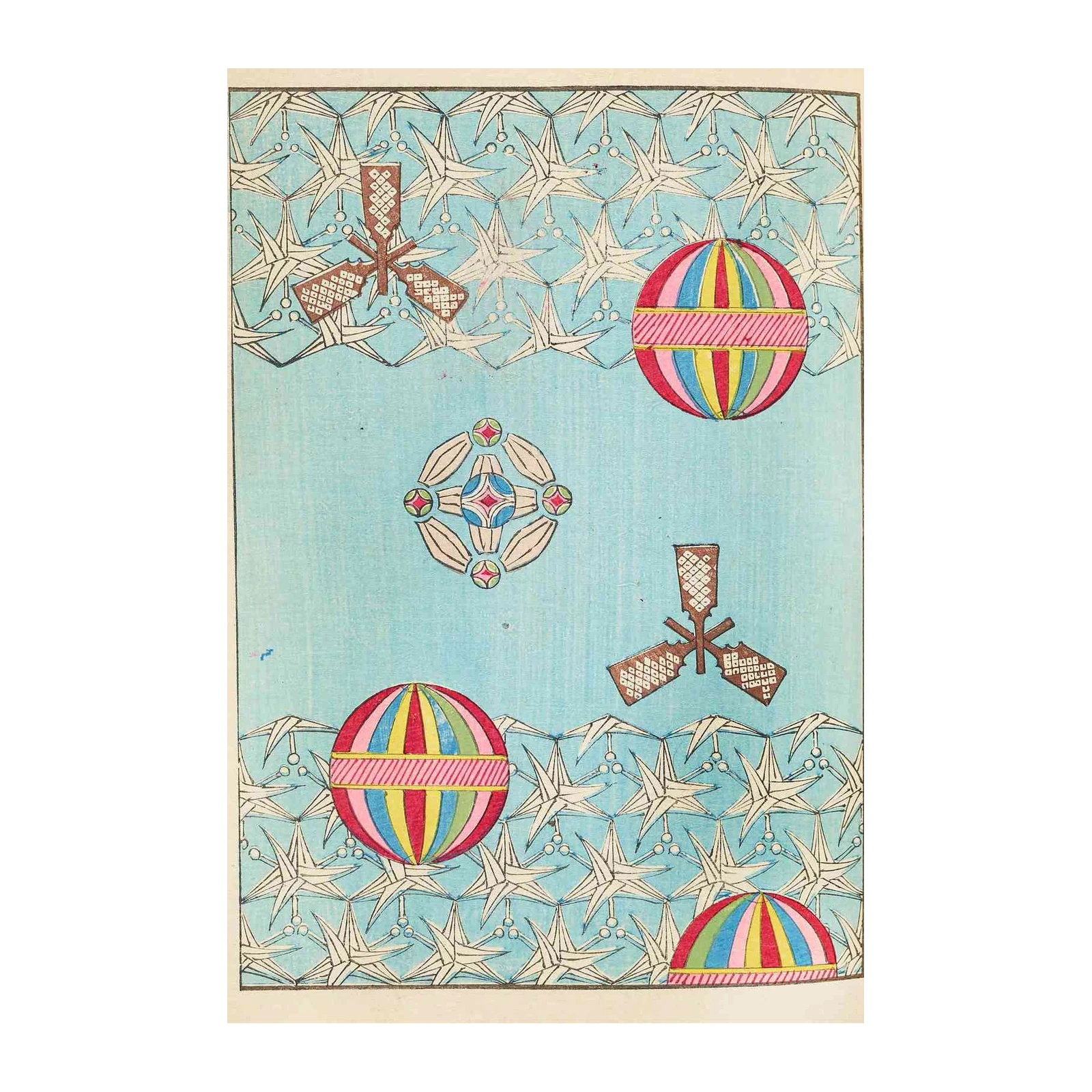 Art Nouveau Geometric Globes Wall Art