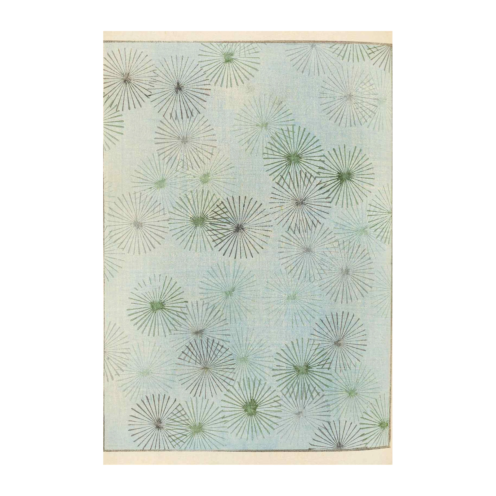Serene Seafoam Dandelion Starburst Wall Art