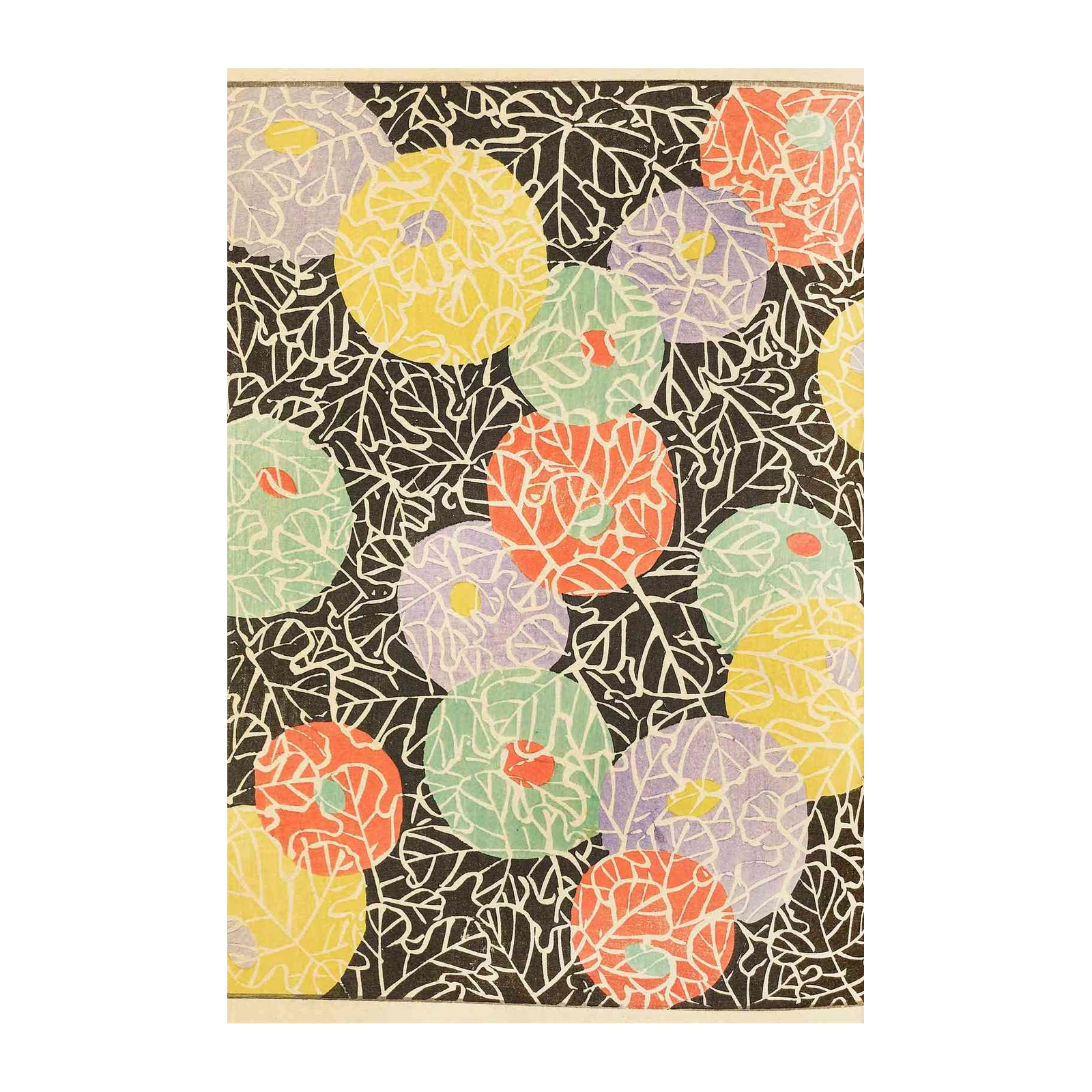 Vibrant Floral Japanese Art Wall Art