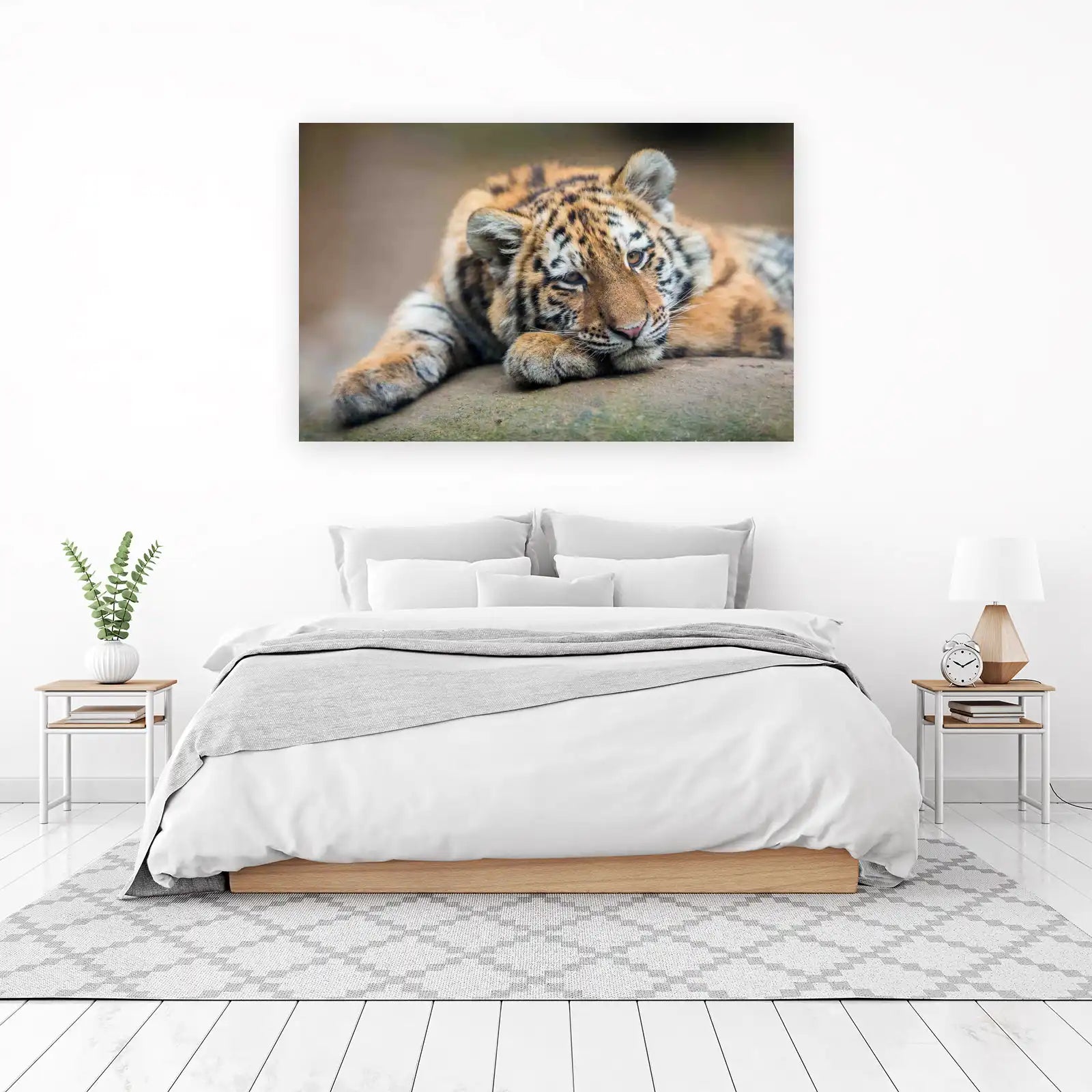 Majestic Tiger Cub Portrait Wall Art