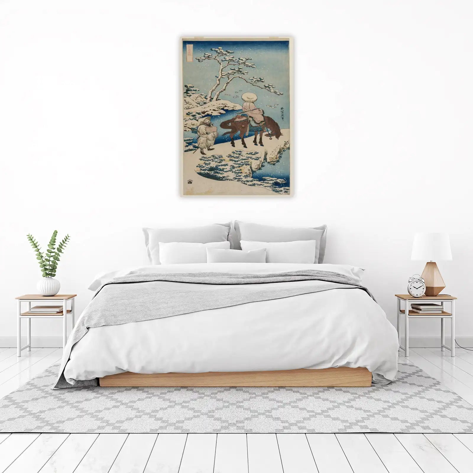 Snowy Journey Horse Rider Wall Art