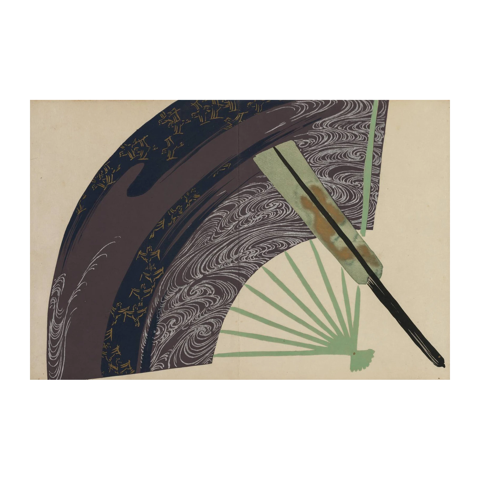Japanese Fan Art Wall Art