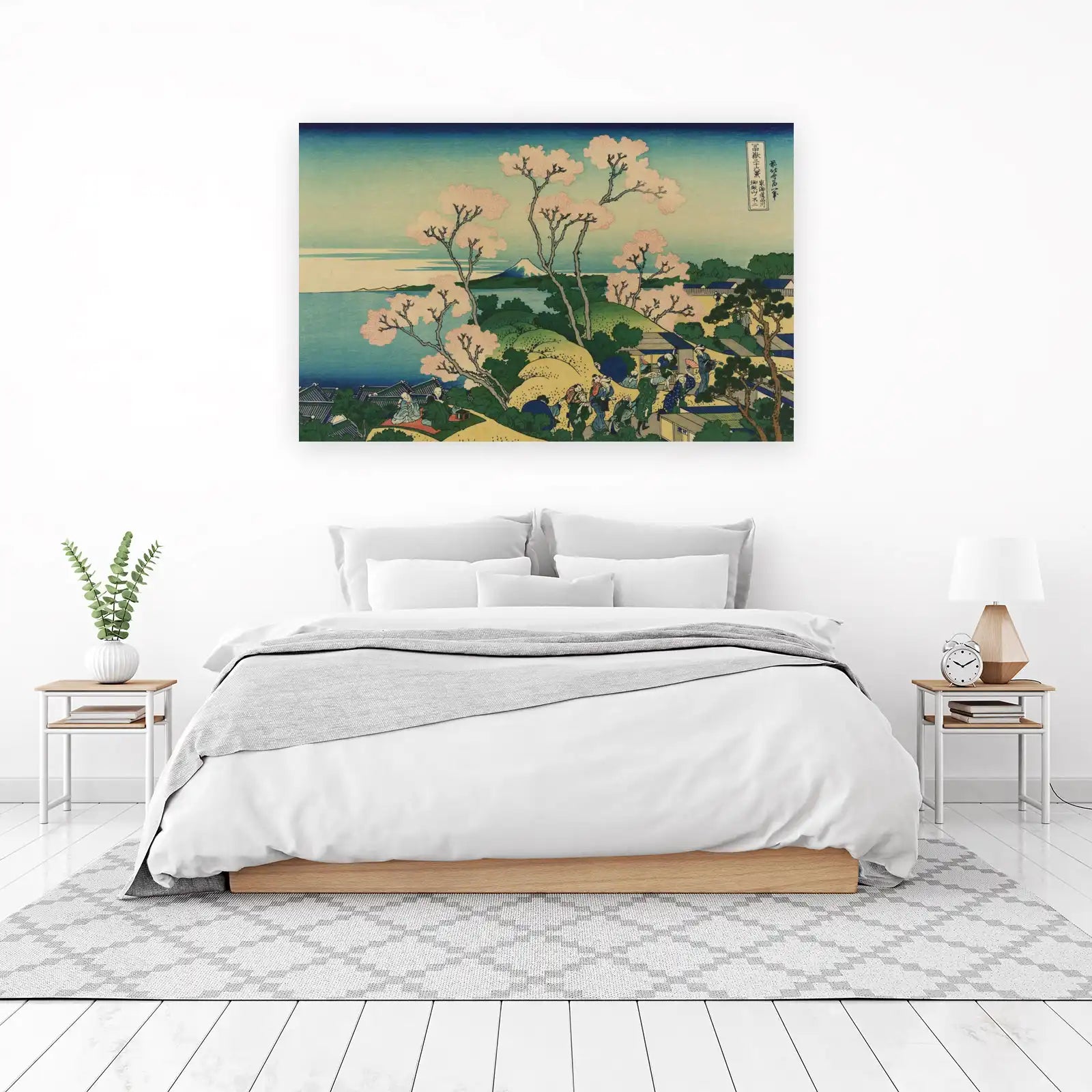 Mount Fuji Cherry Blossom Landscape Wall Art
