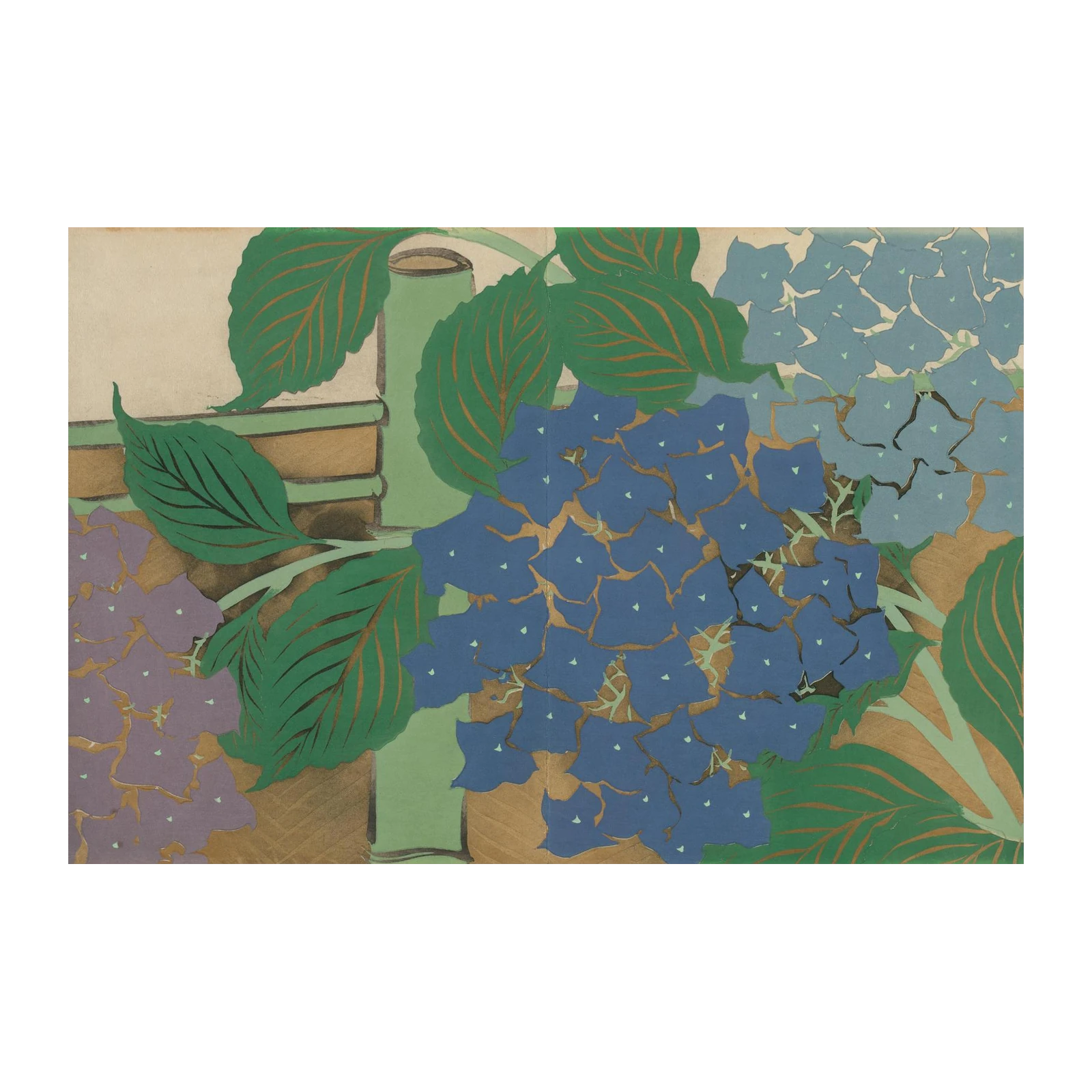 Vibrant Hydrangea Botanical Art Wall Art