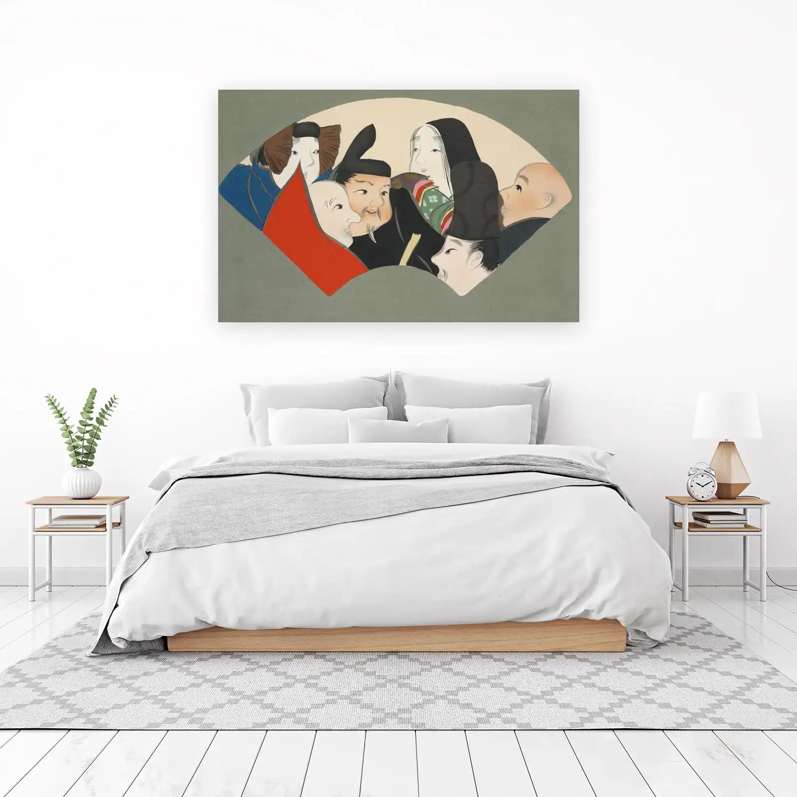 Japanese Fan Figures Wall Art