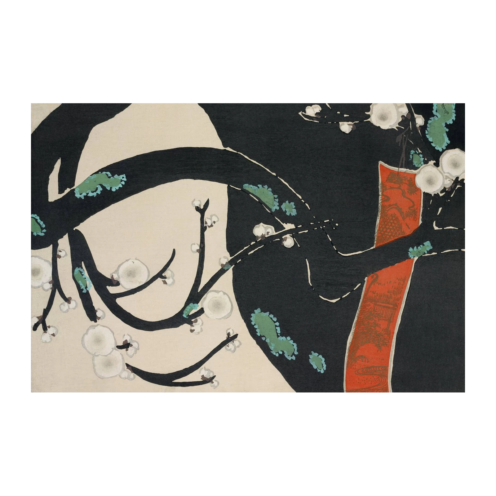 Japanese Plum Blossom Art Wall Art
