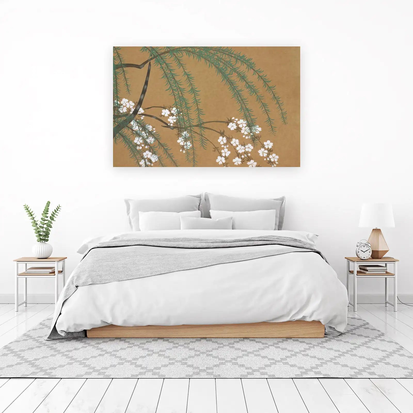 Serene Willow & Blossom Wall Art
