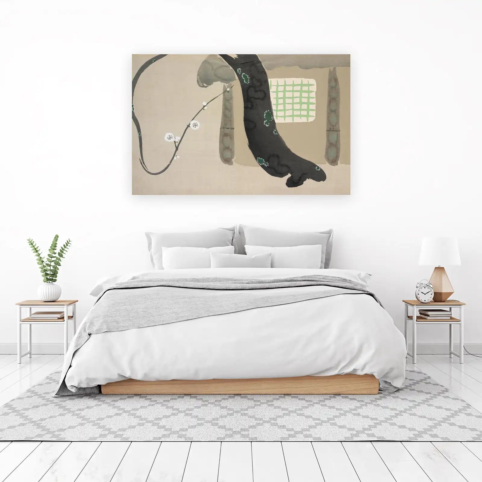 Serene Blossom & Bamboo Wall Art Wall Art