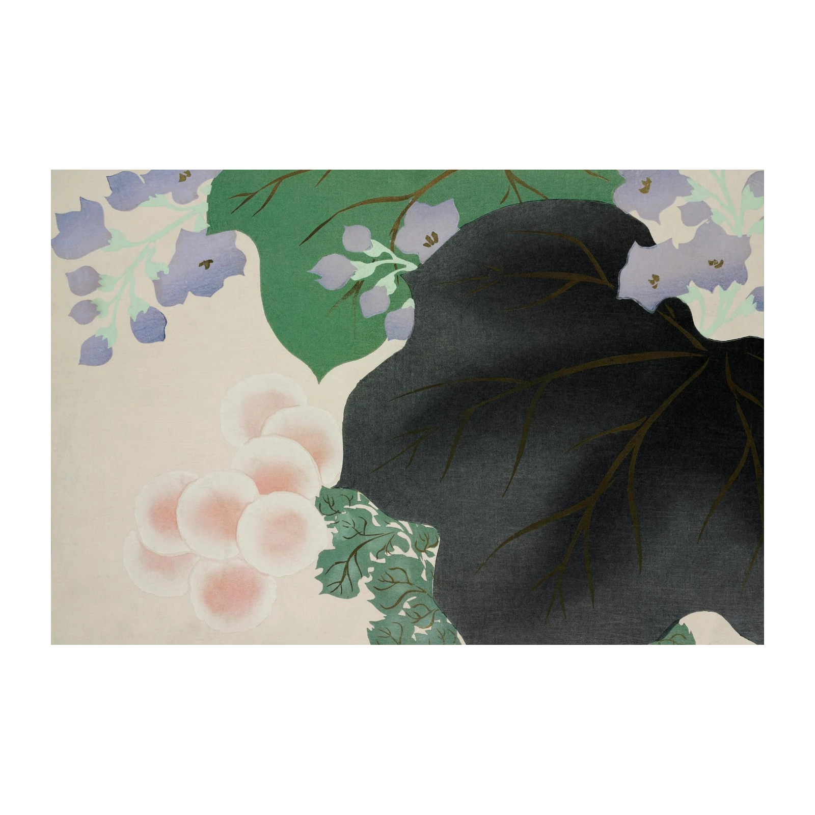 Botanical Elegance Lavender & Pink Blossom Wall Art