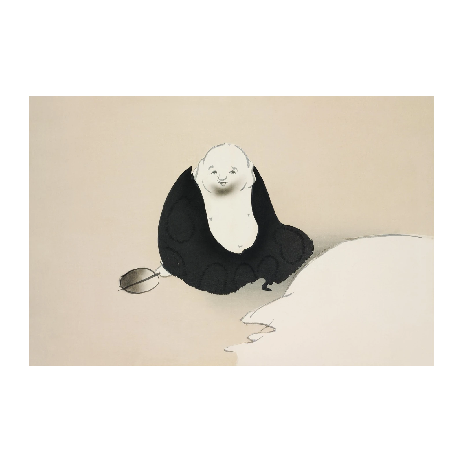 Zen Monk Serenity & Joyful Aura Wall Art