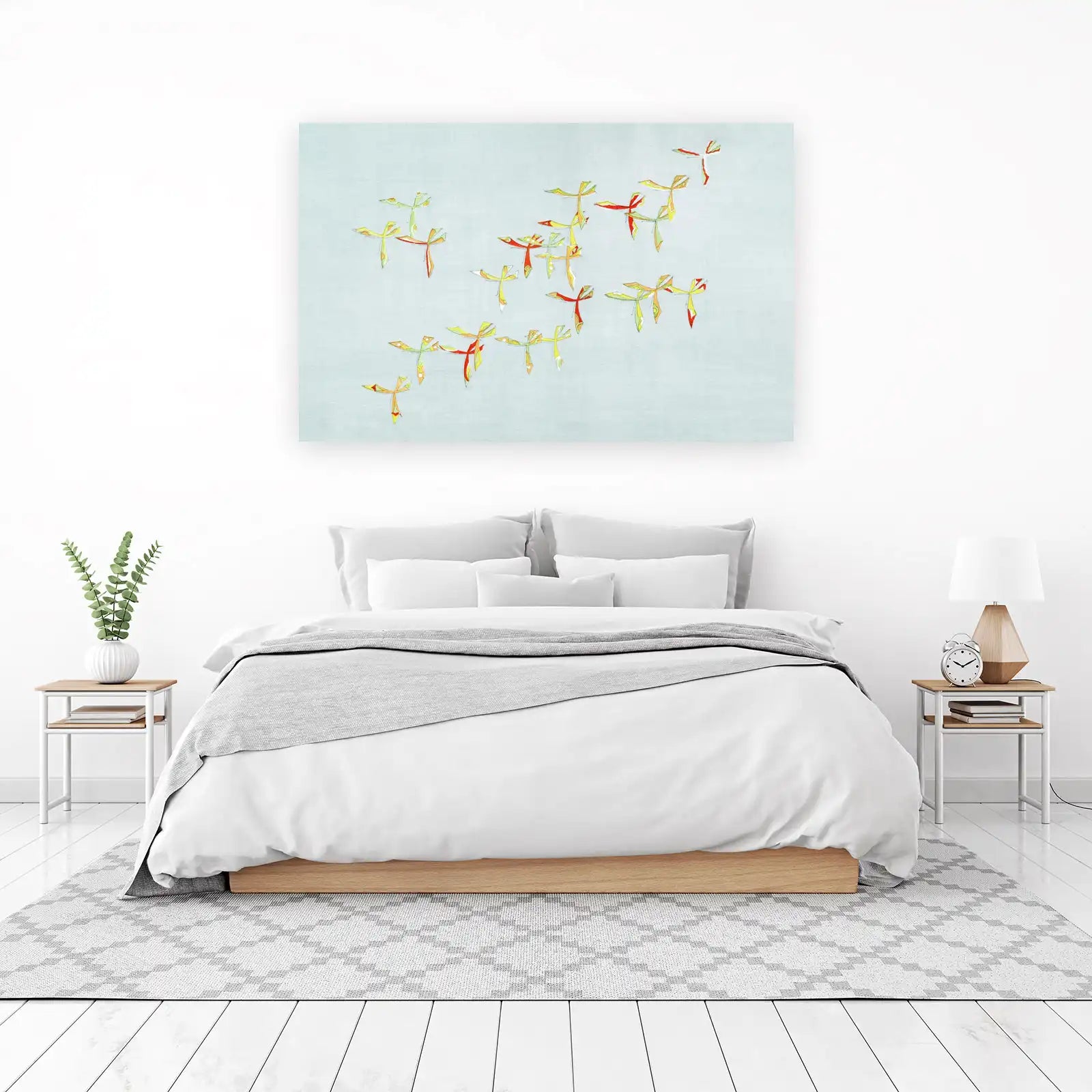 Abstract Dragonfly Flock Wall Art Wall Art