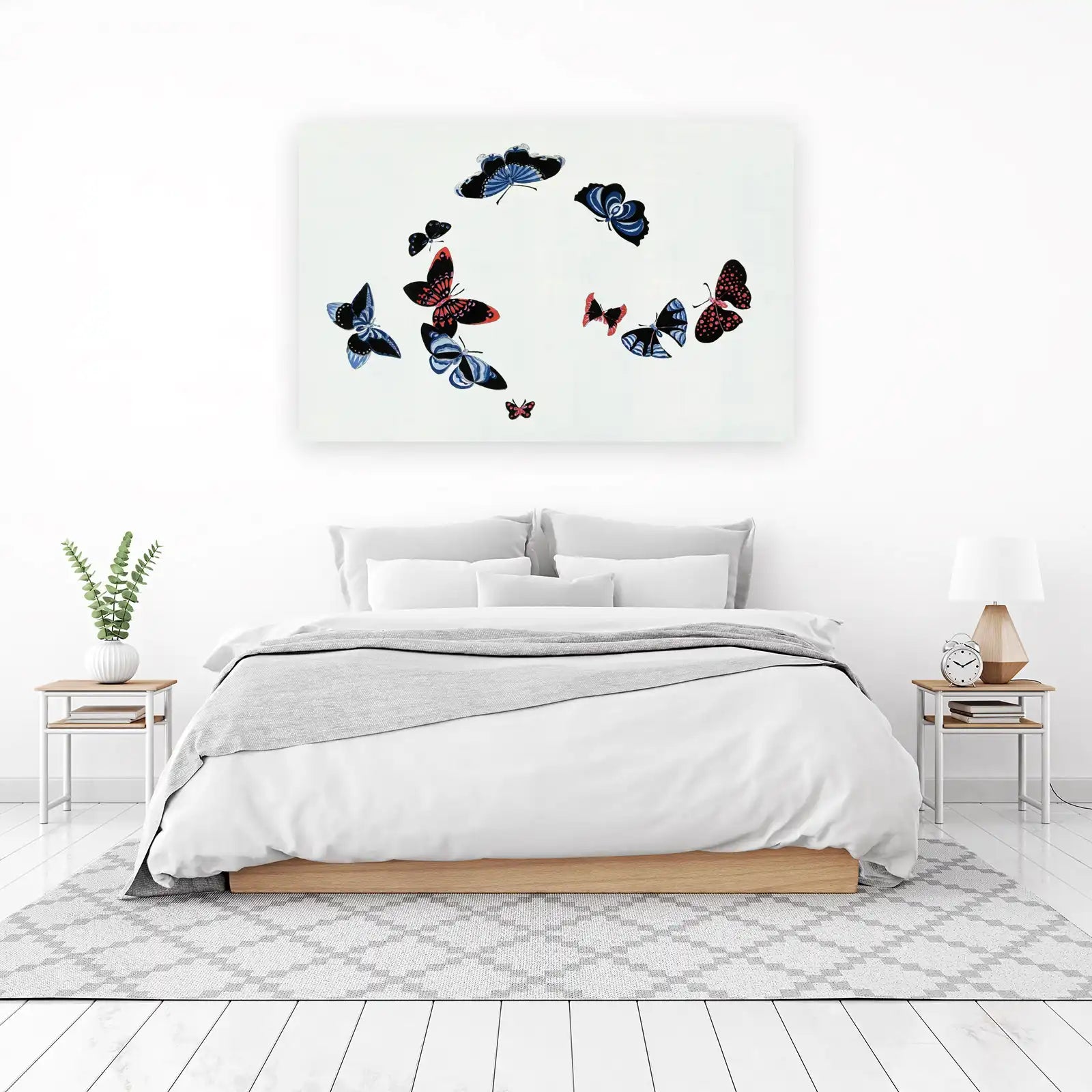 Vibrant Butterfly Swarm Wall Art