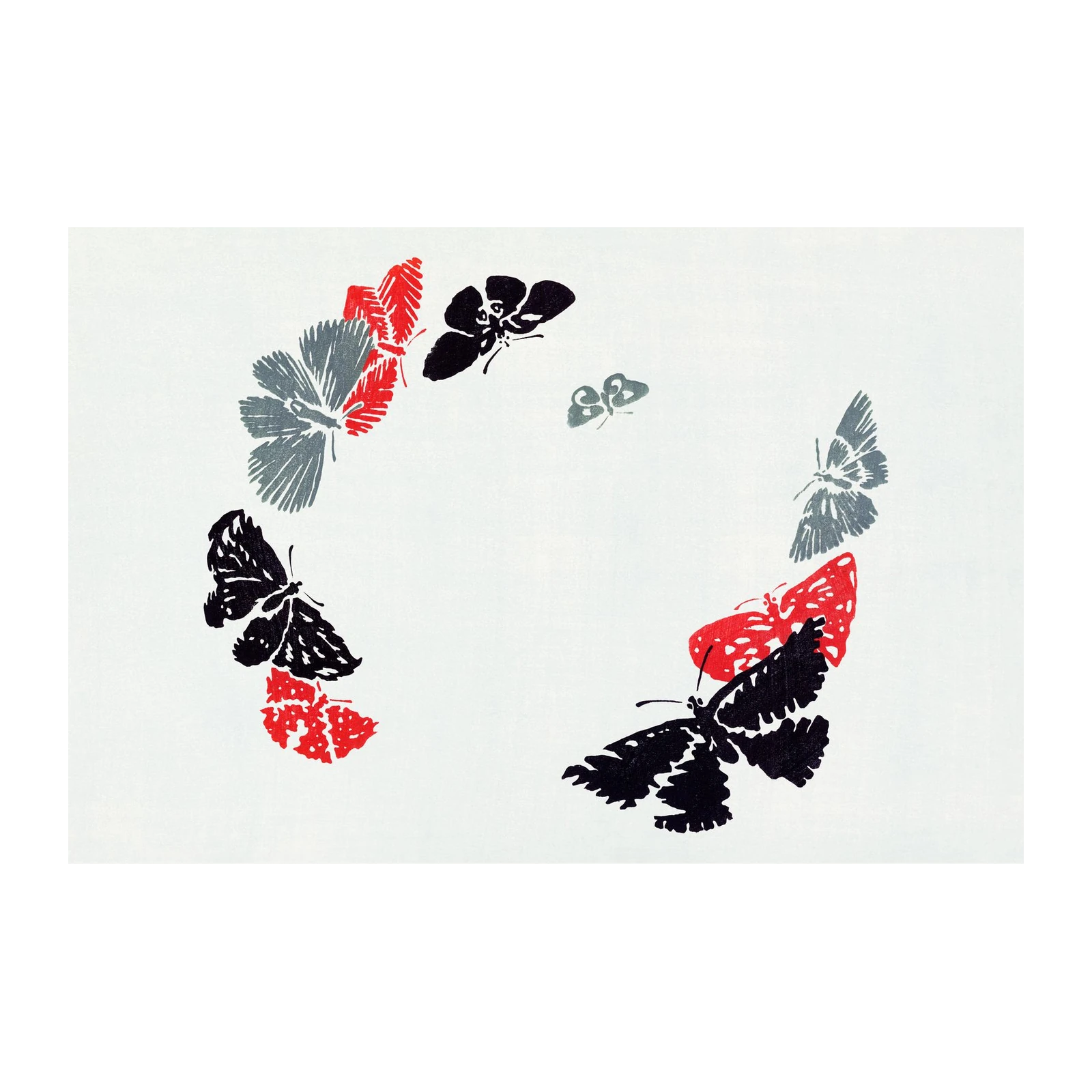 Elegant Butterfly Dance Wall Art