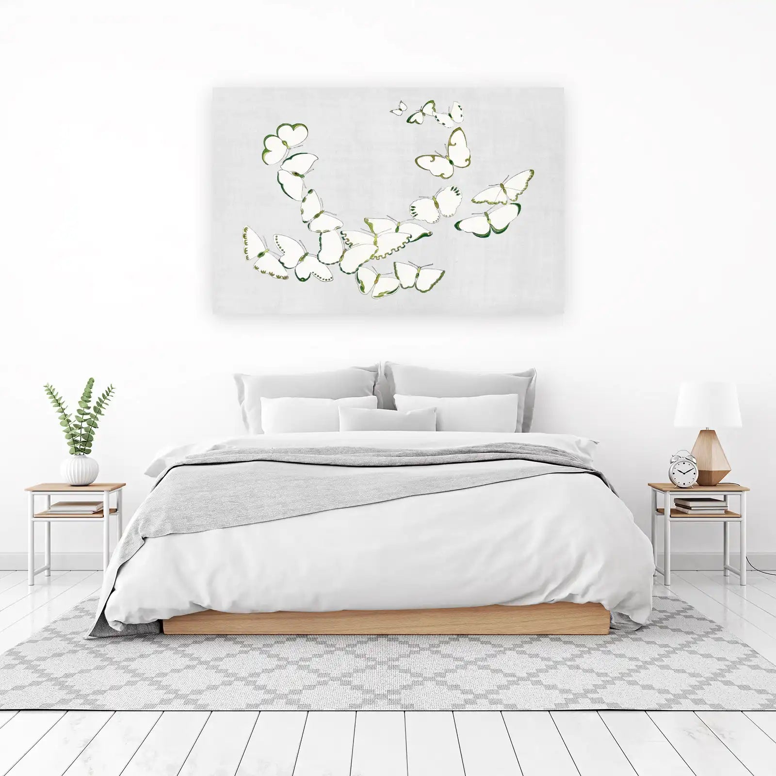 Whimsical Butterfly Swirl Wall Art