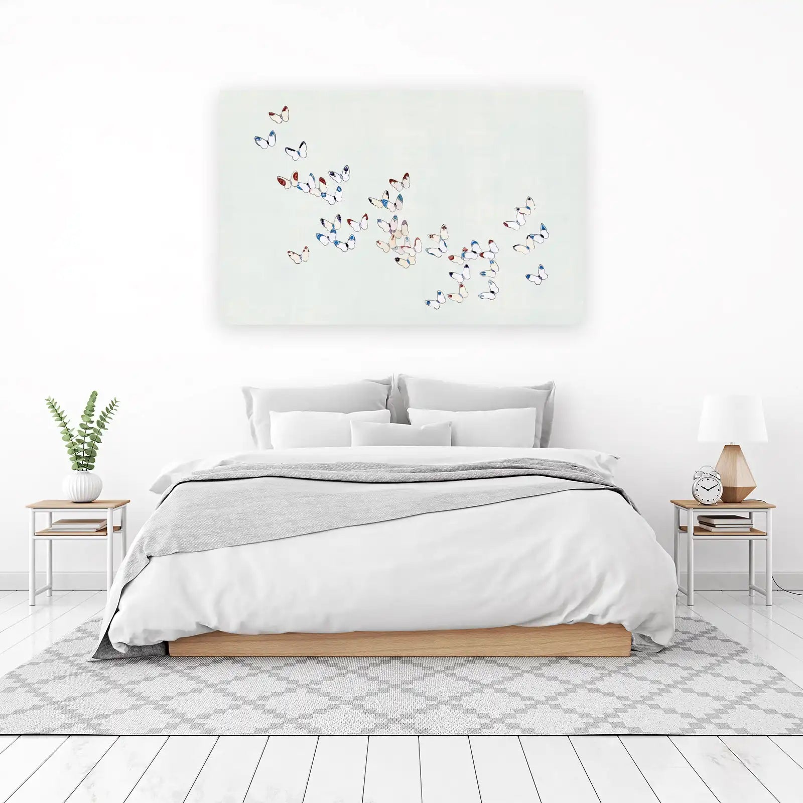 Elegant Butterfly Swarm Wall Art