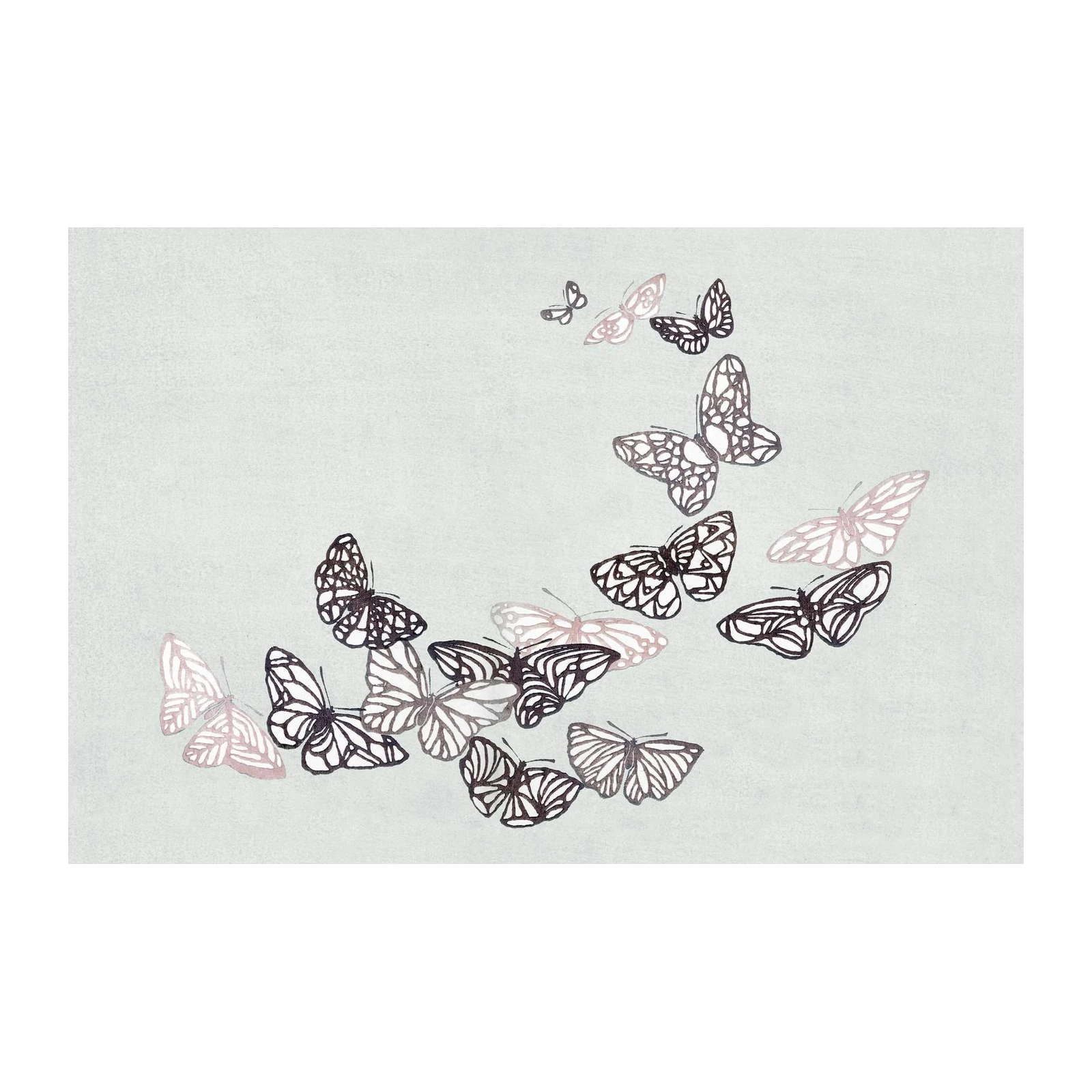 Elegant Butterfly Swarm Wall Art