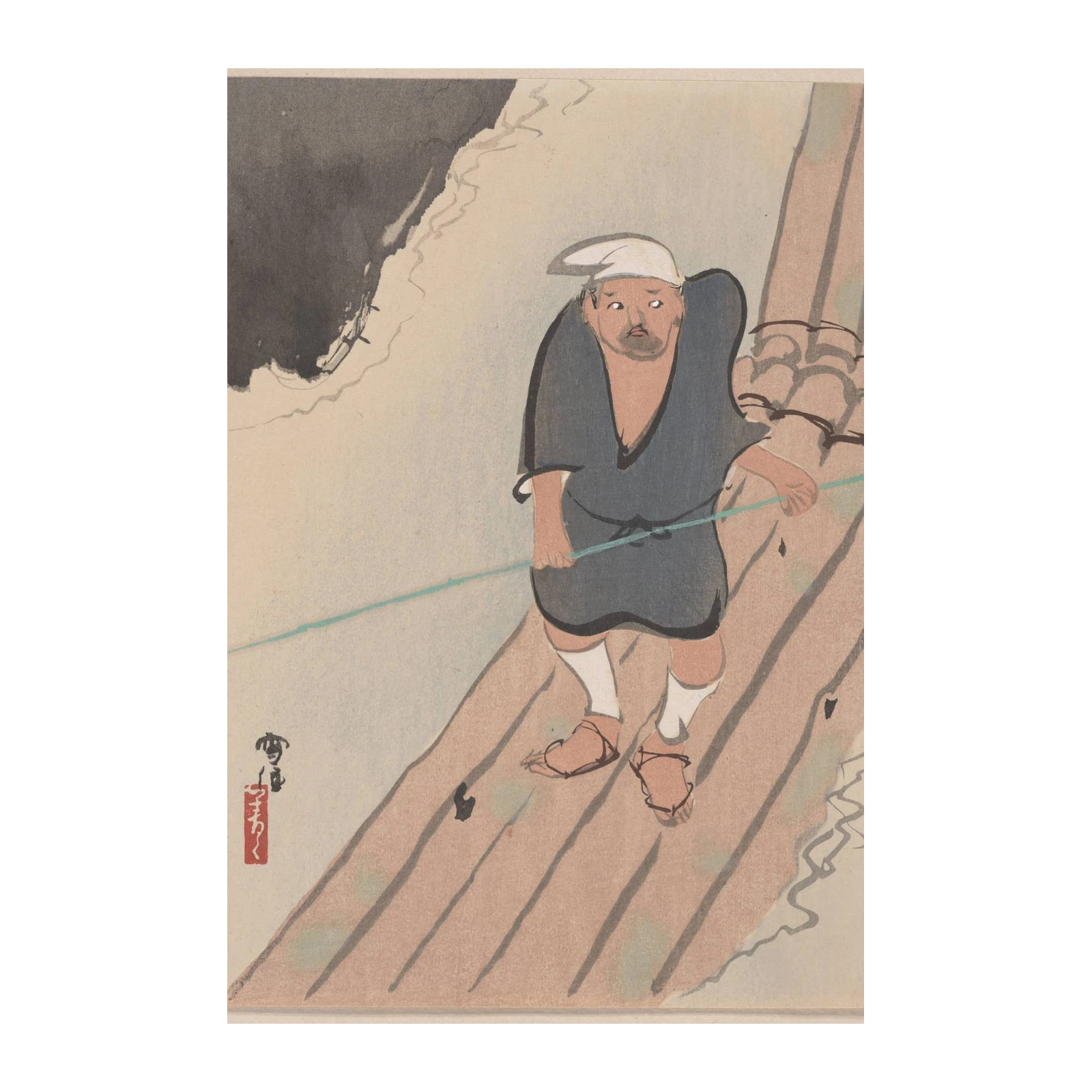 Japanese Fisherman Rope Vintage Art Wall Art