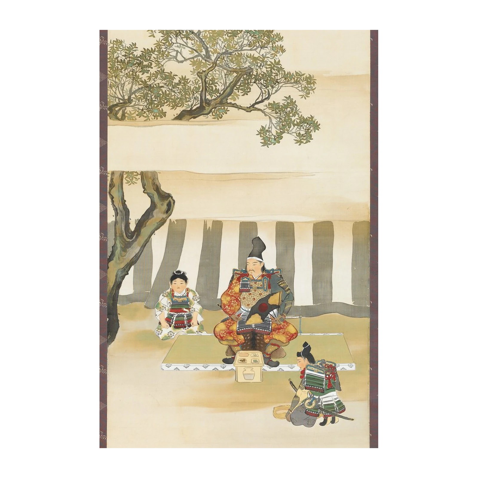 Samurai Gathering Japanese Art Wall Art