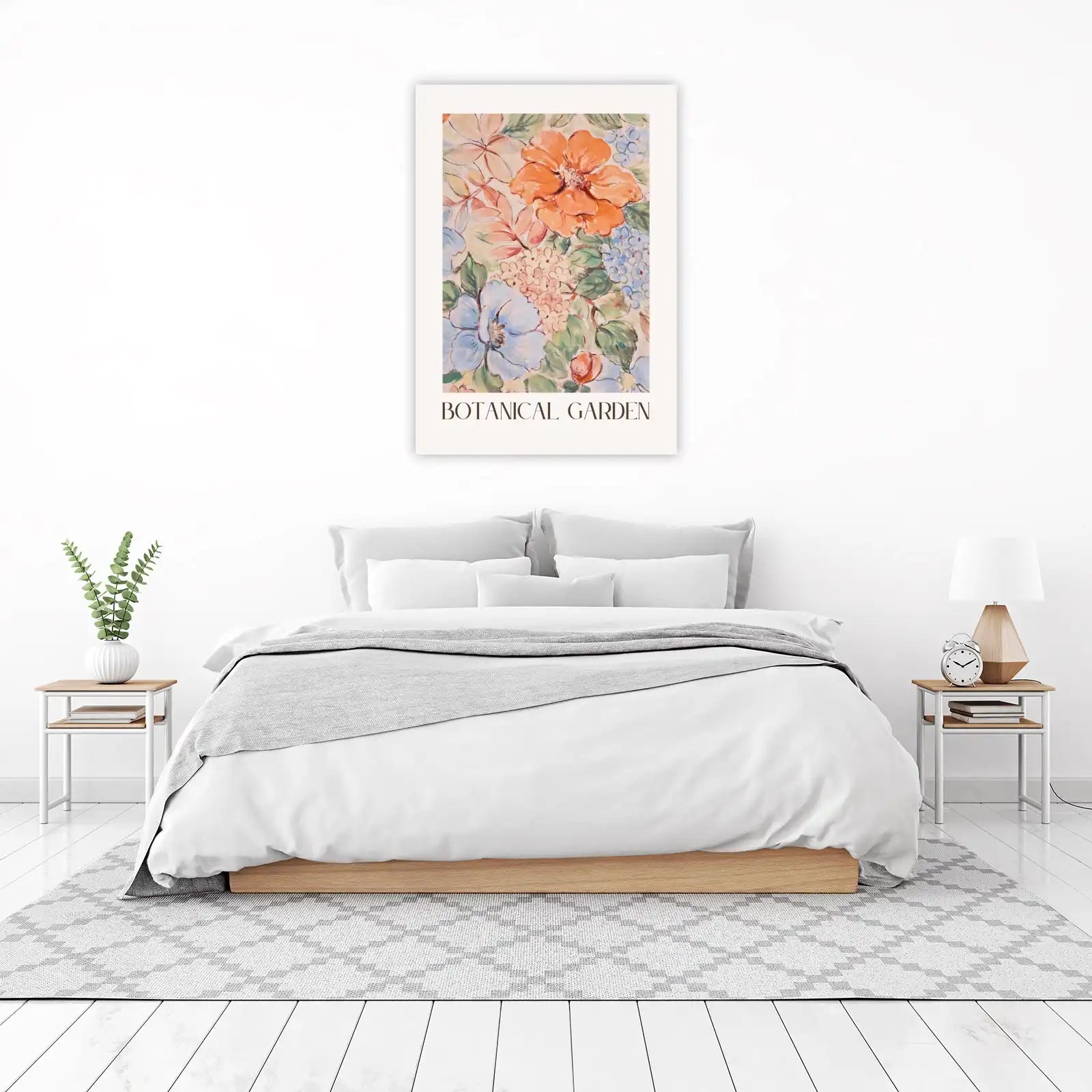Vintage Botanical Garden Floral Wall Art