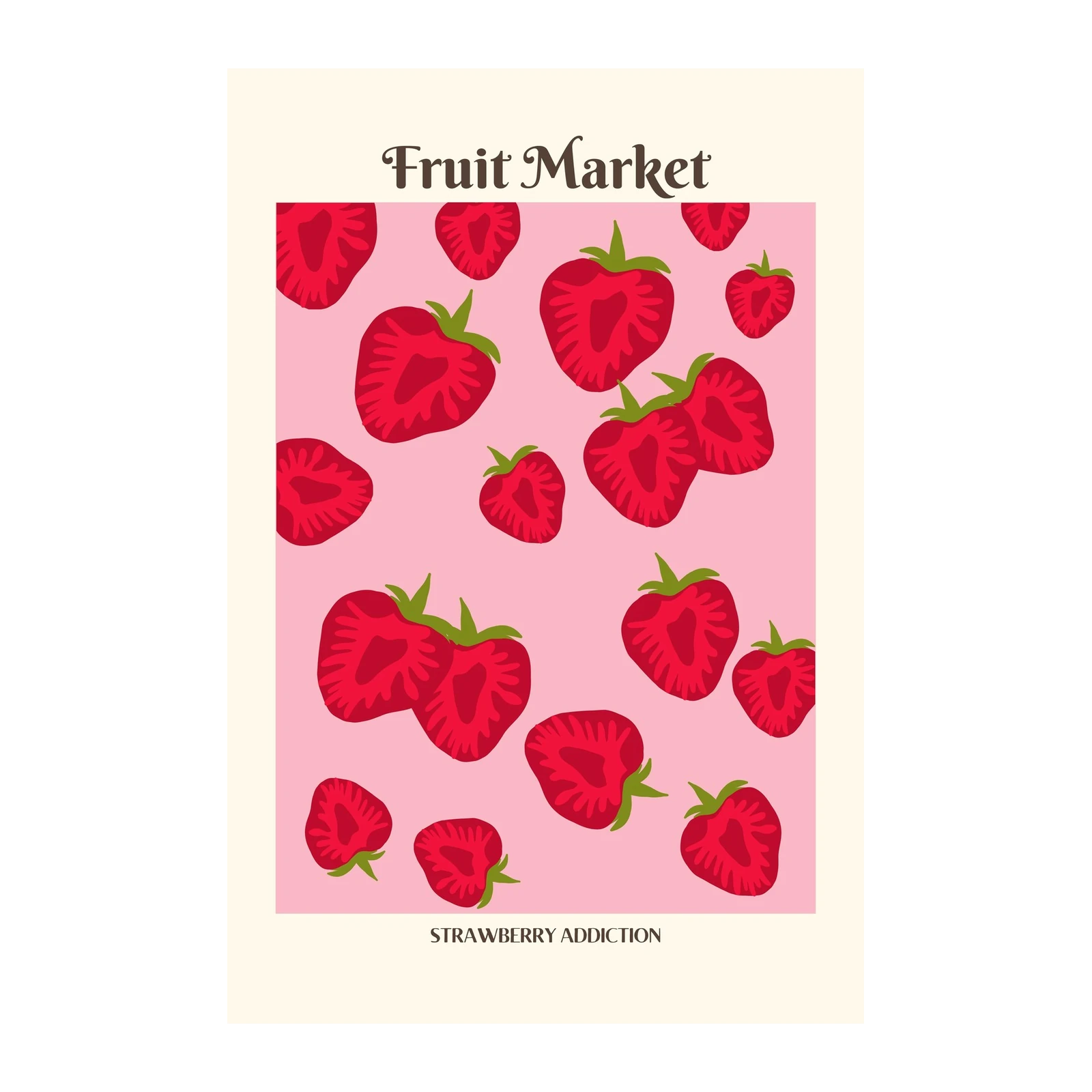 Fruit Market Strawberry Addiction Wall Art
