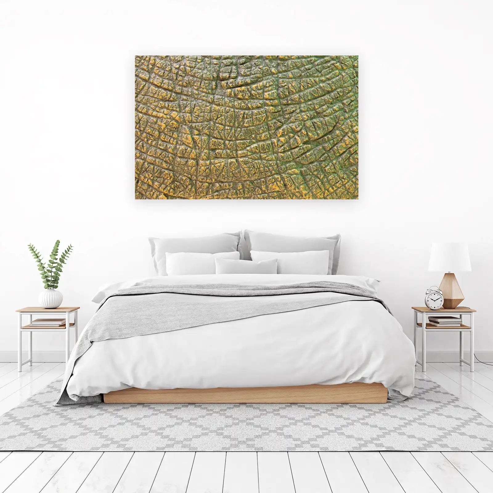 Textured Reptile Skin Abstract Wall Art