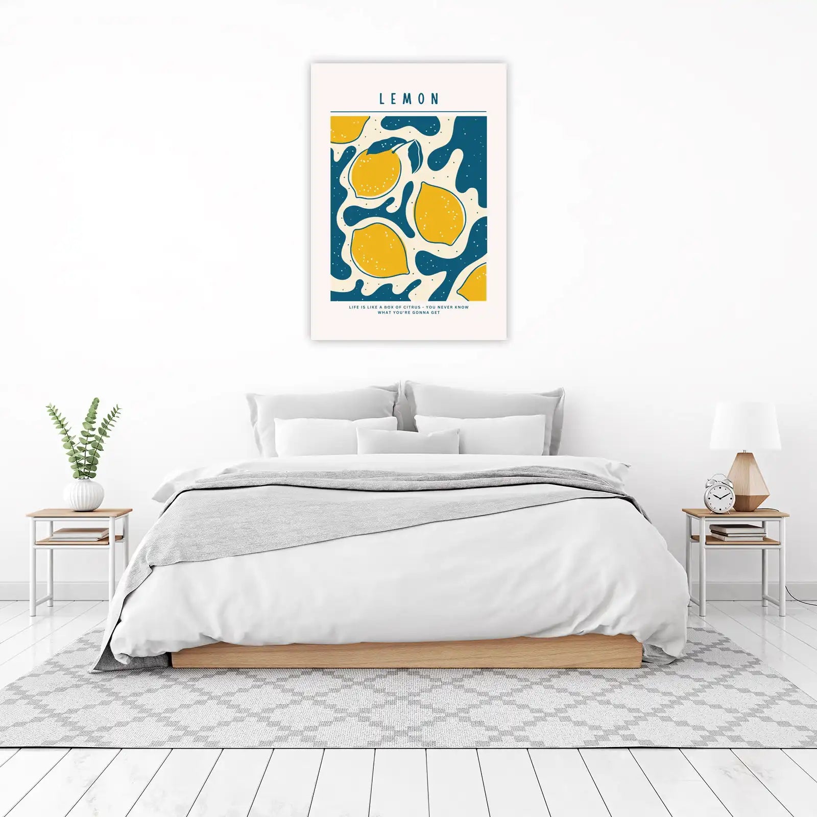 Vibrant Lemon Splash Wall Art | Kitchen Art