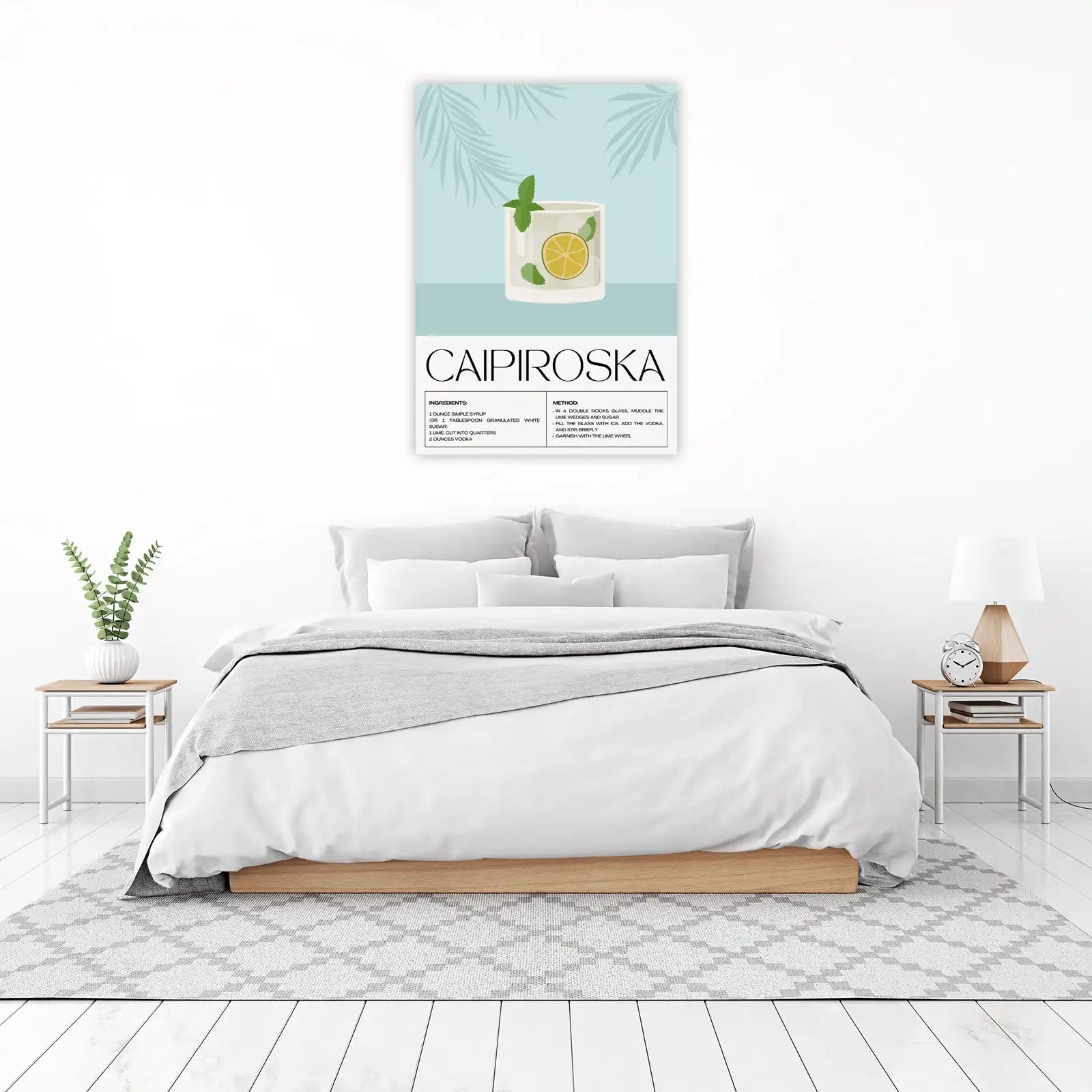Refreshing Caipiroska Cocktail Recipe Wall Art
