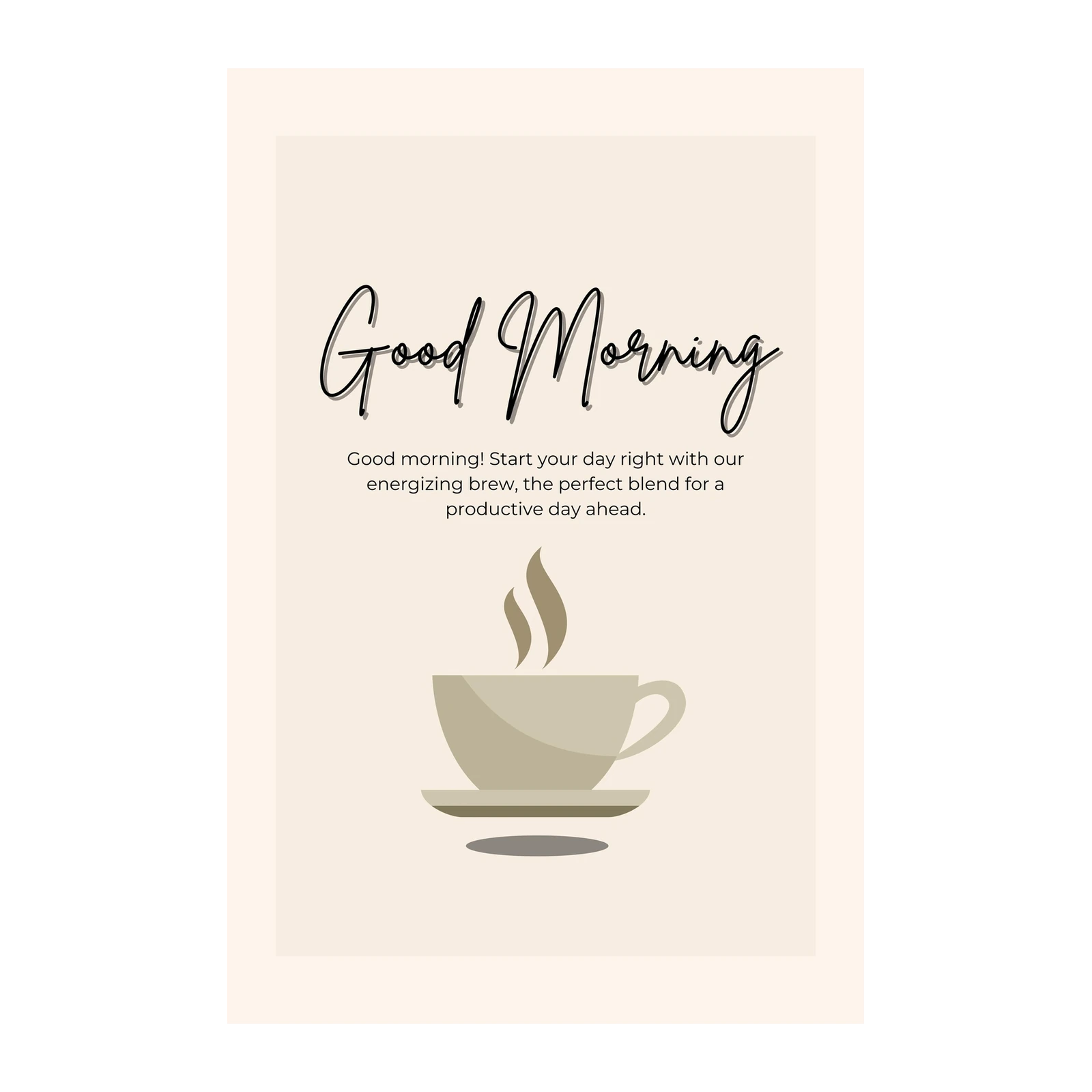 Good Morning Coffee Art Wall Art