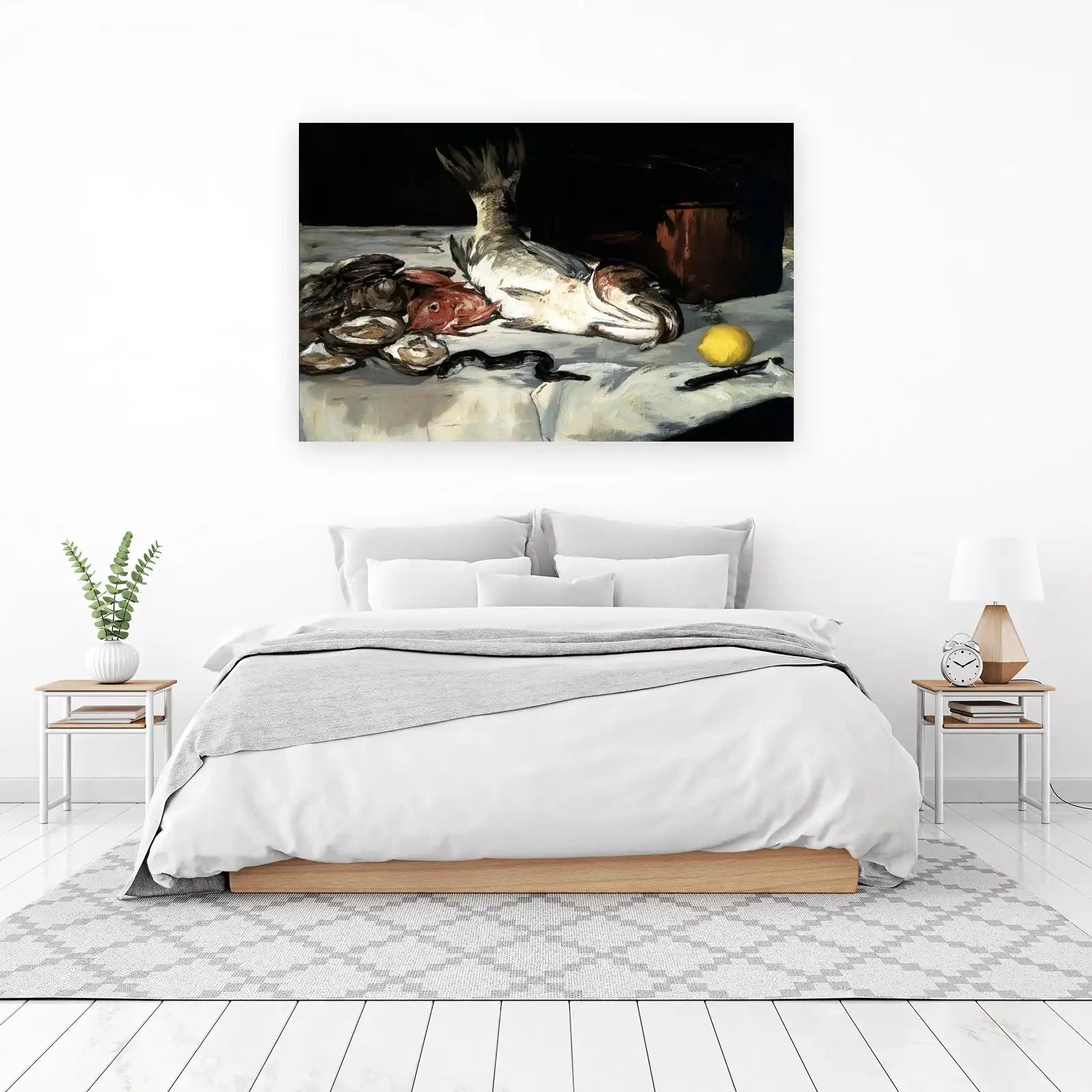 Masterpiece Still Life Fish & Oysters Wall Art
