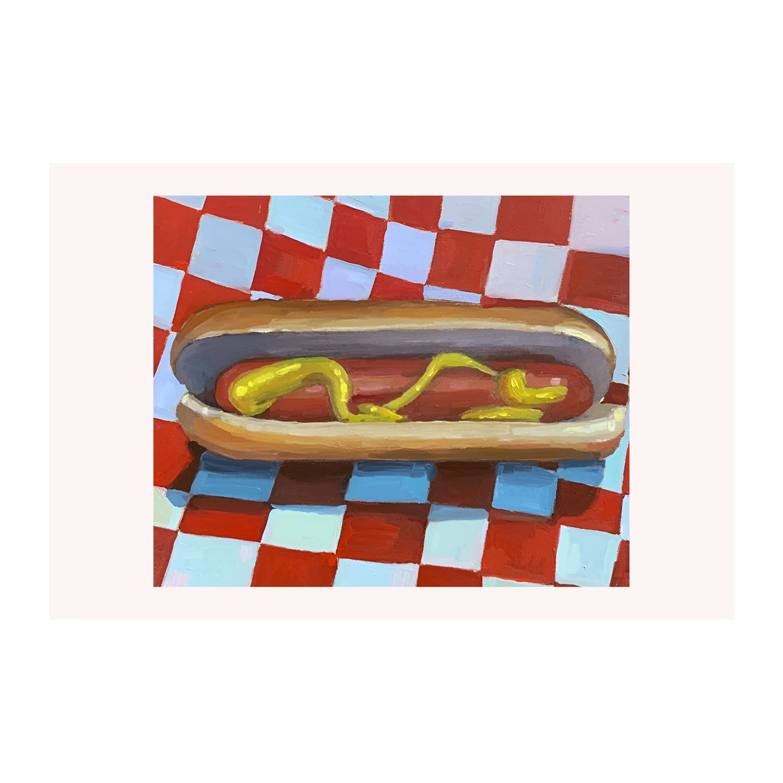 Playful Hot Dog Art Wall Art