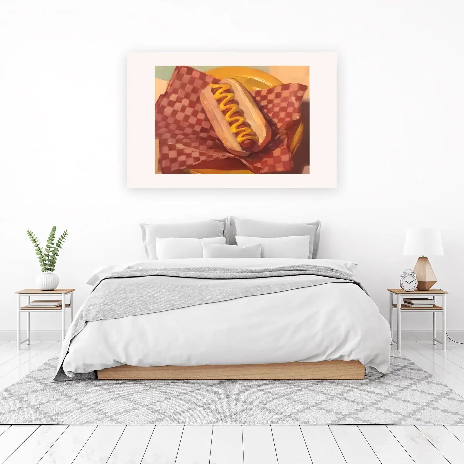 Gourmet Hot Dog Nostalgia Wall Art