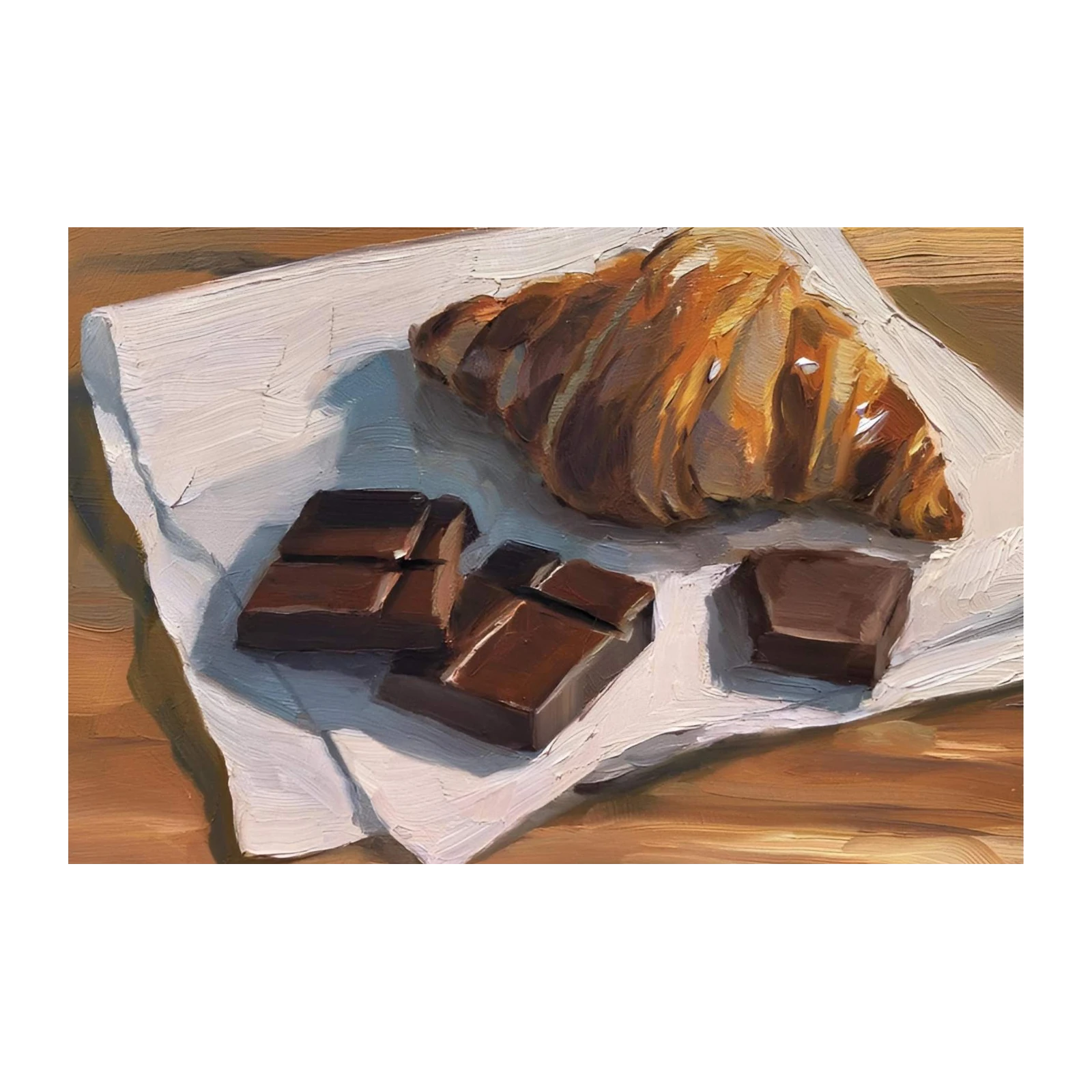 Gourmet Croissant & Chocolate Wall Art