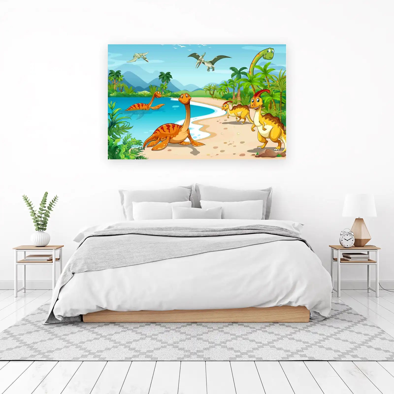Dinosaur Beach Adventure Wall Art
