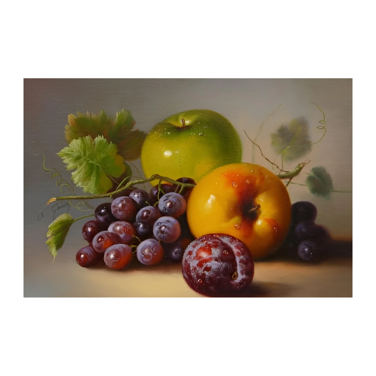 Vibrant Fruit Still Life on Wall Art