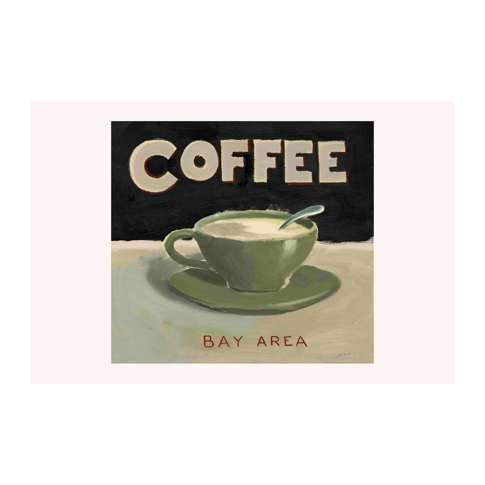 Bay Area Coffee Cup Wall Art
