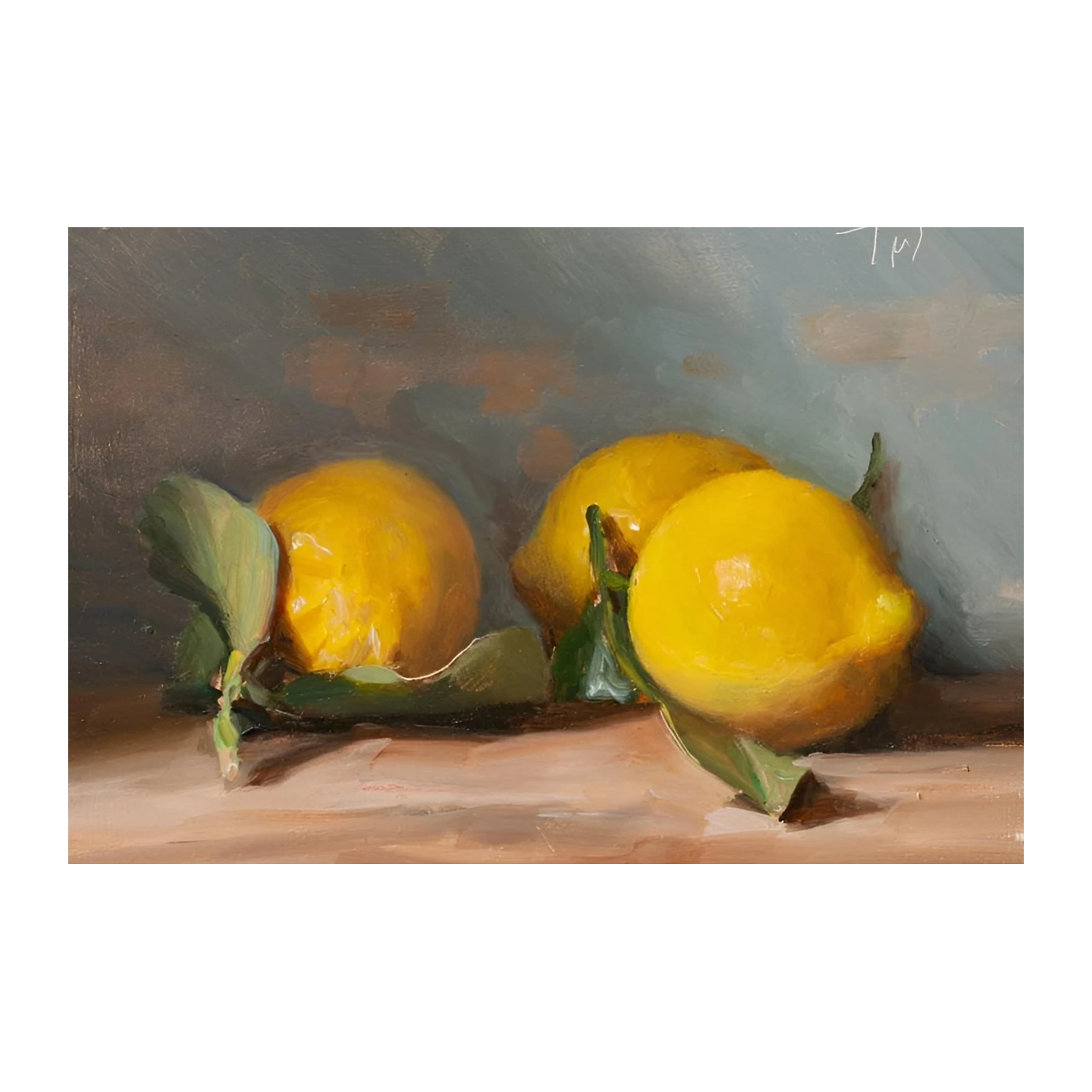 Vibrant Lemons Still Life Wall Art